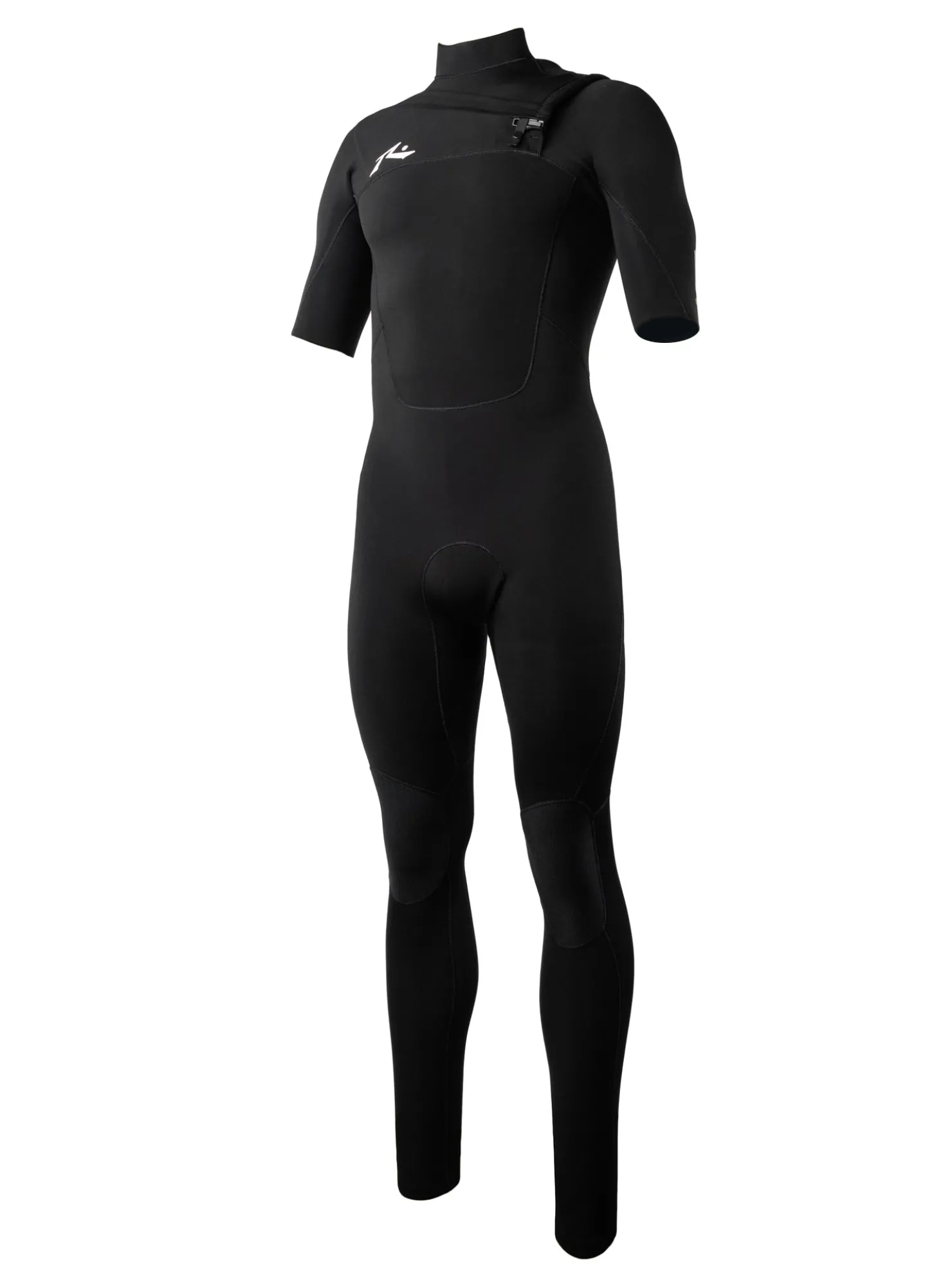 Rusty A Series Ecoprene 2 Chest Zip Short Sleeve Wetsuit