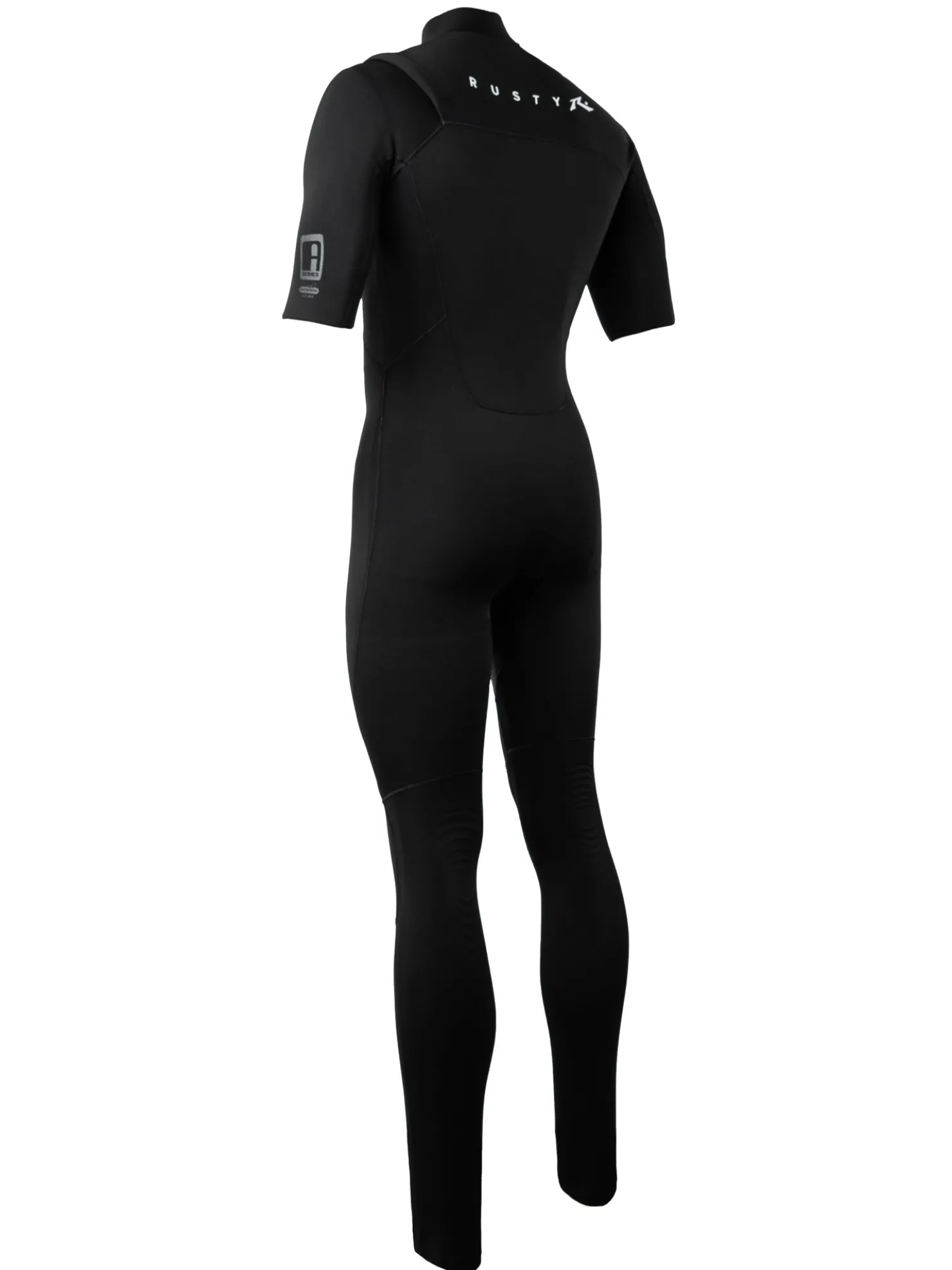 Rusty A Series Ecoprene 2 Chest Zip Short Sleeve Wetsuit