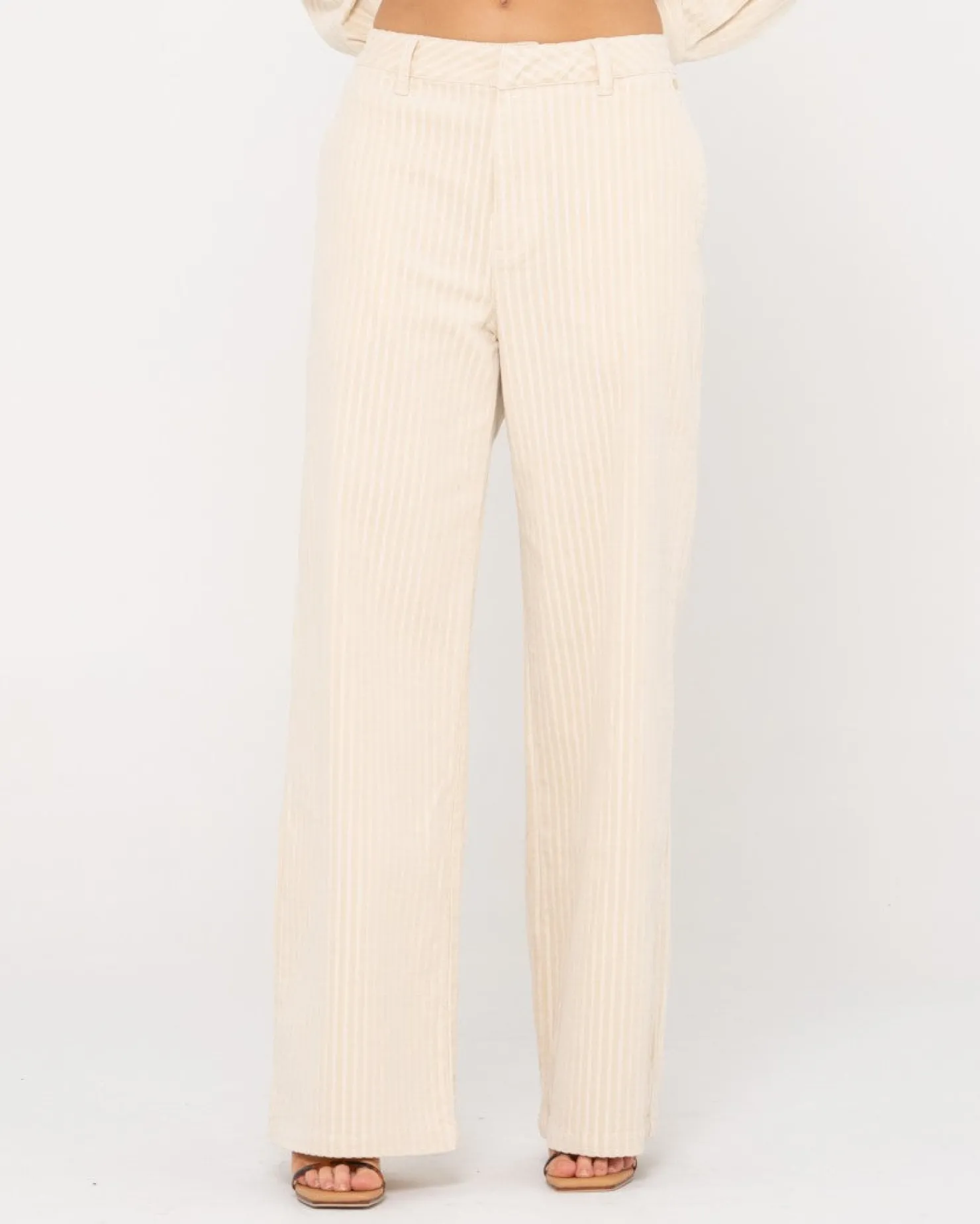 Womens Rusty Amanda High Waisted Wide Leg Cord Pant