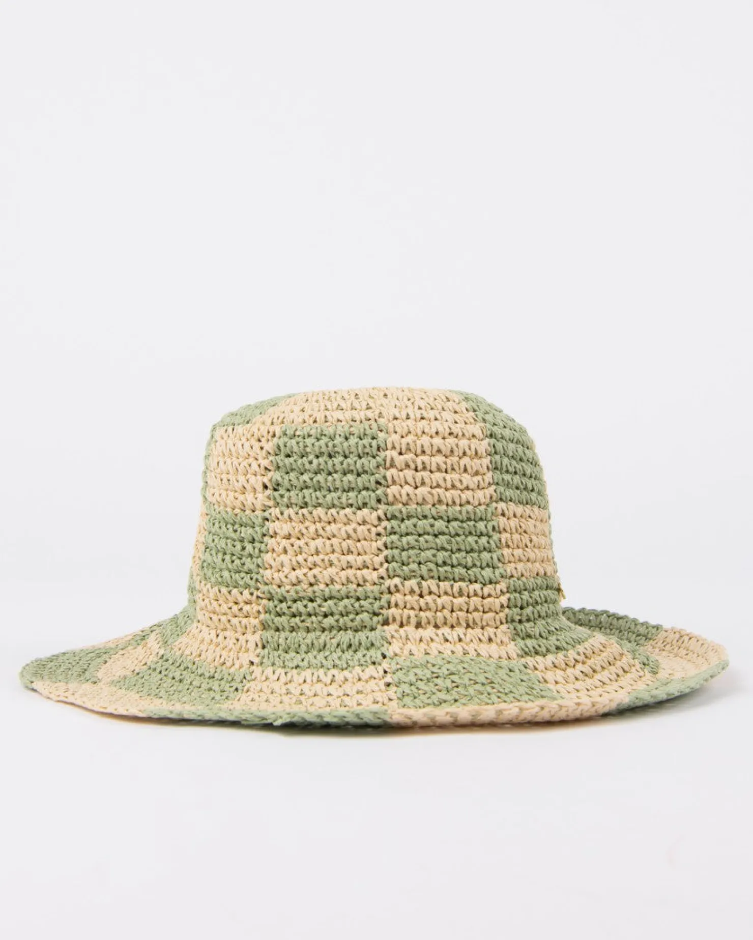 Womens Rusty Ariel Natural Straw Bucket Hat