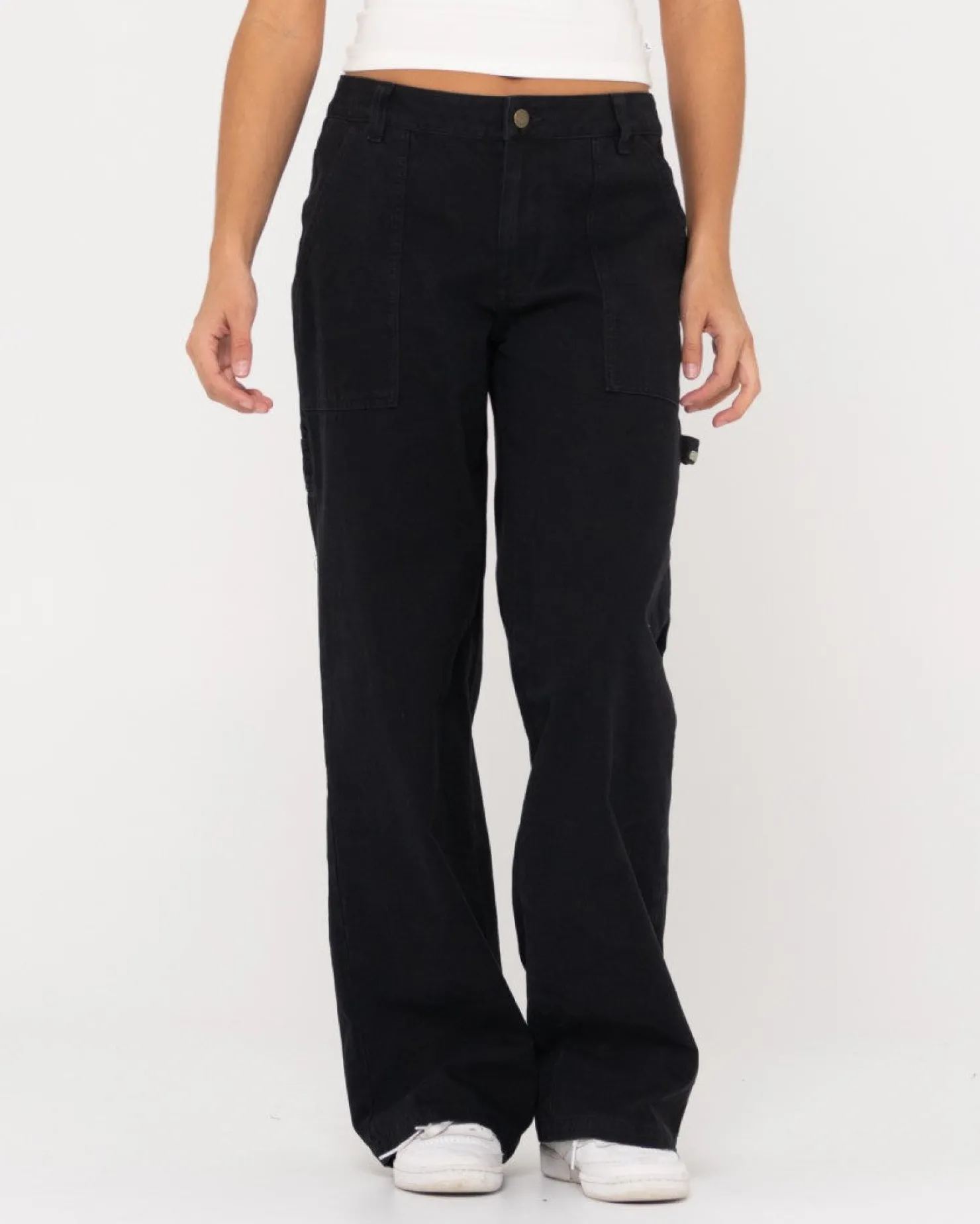 Womens Rusty Billie Low Rise Carpenter Pant