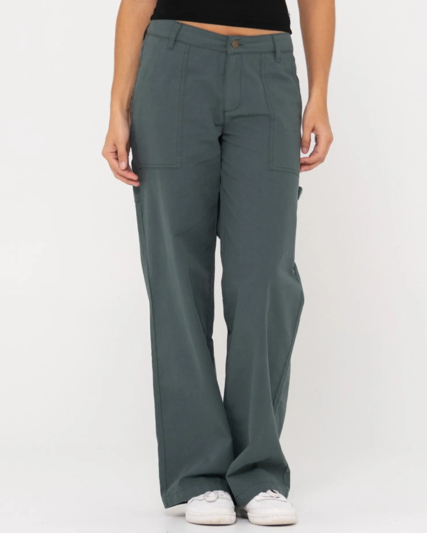 Womens Rusty Billie Low Rise Carpenter Ripstop Pant