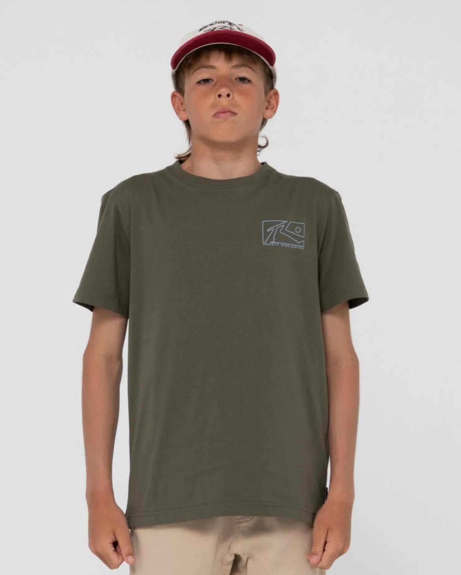 Kids Rusty Boxed Out Short Sleeve Graphic Tee Boys