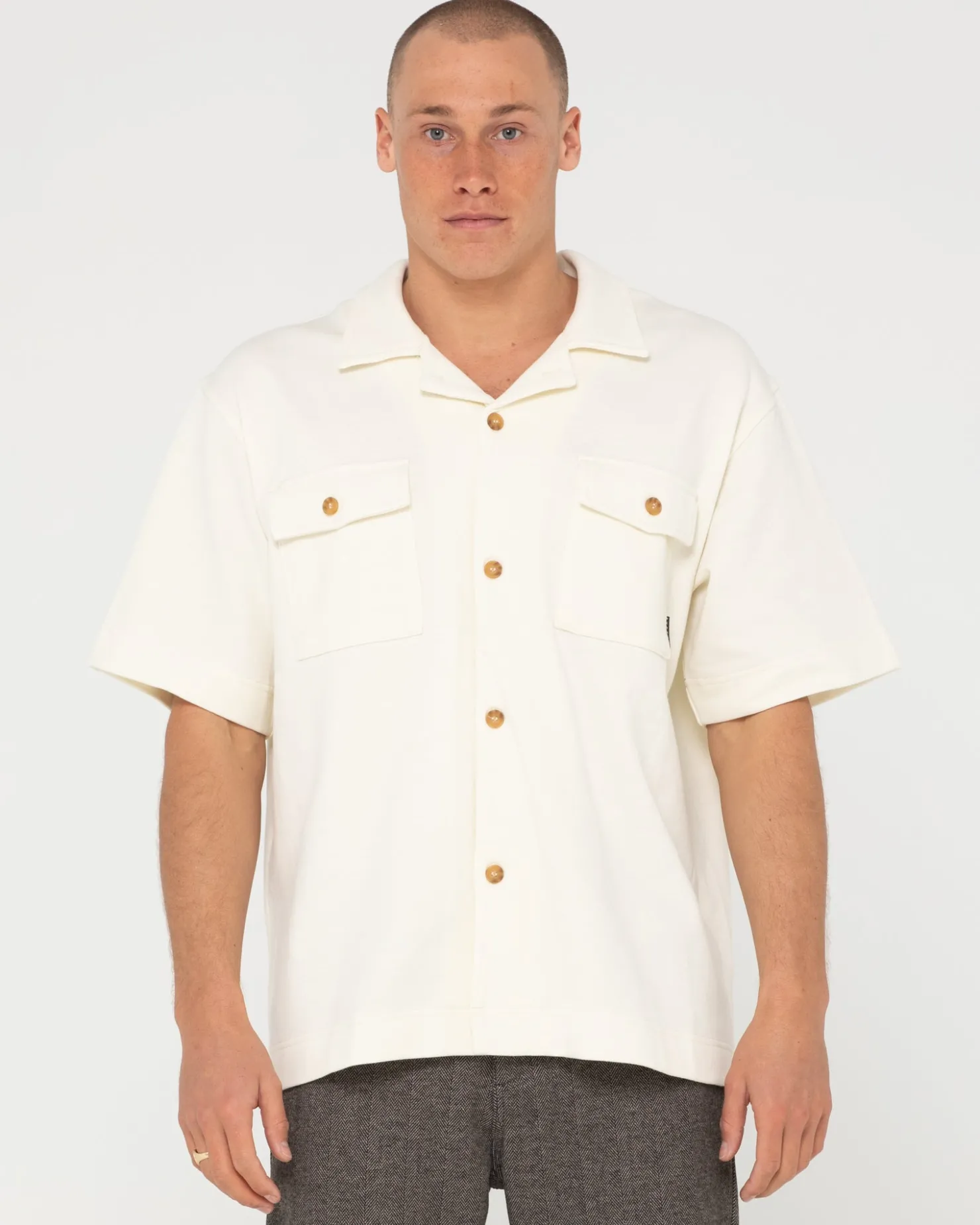 Mens Rusty Boxy Badman Short Sleeve Shirt