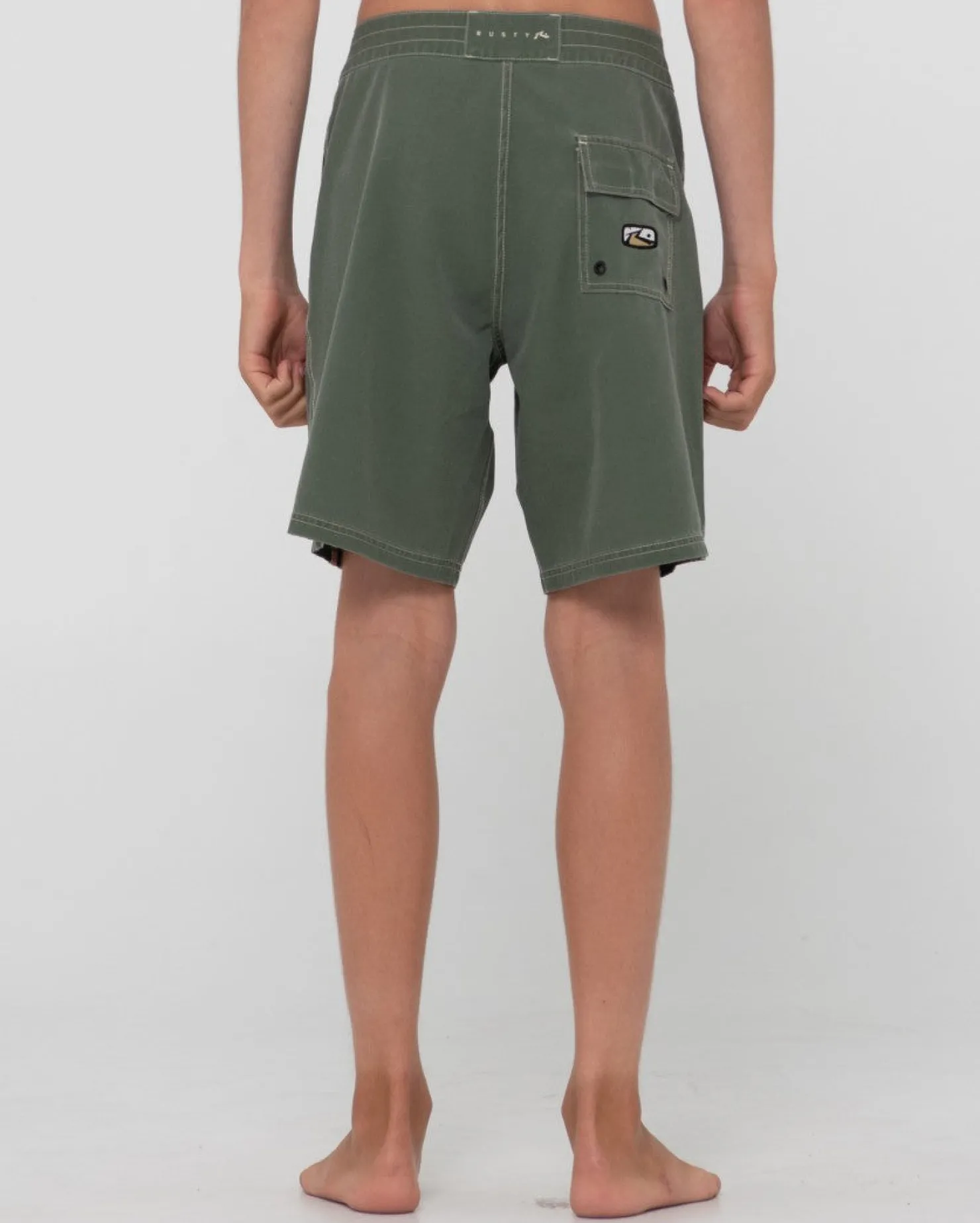 Kids Rusty Burnt Rubber Vintage Wash Boardshort Boys