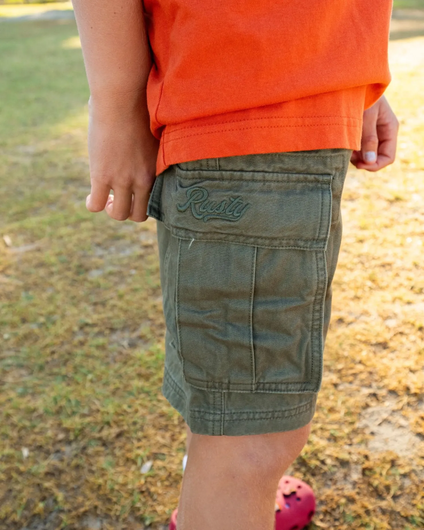 Kids Rusty Camper Cargo Elastic Short Boys