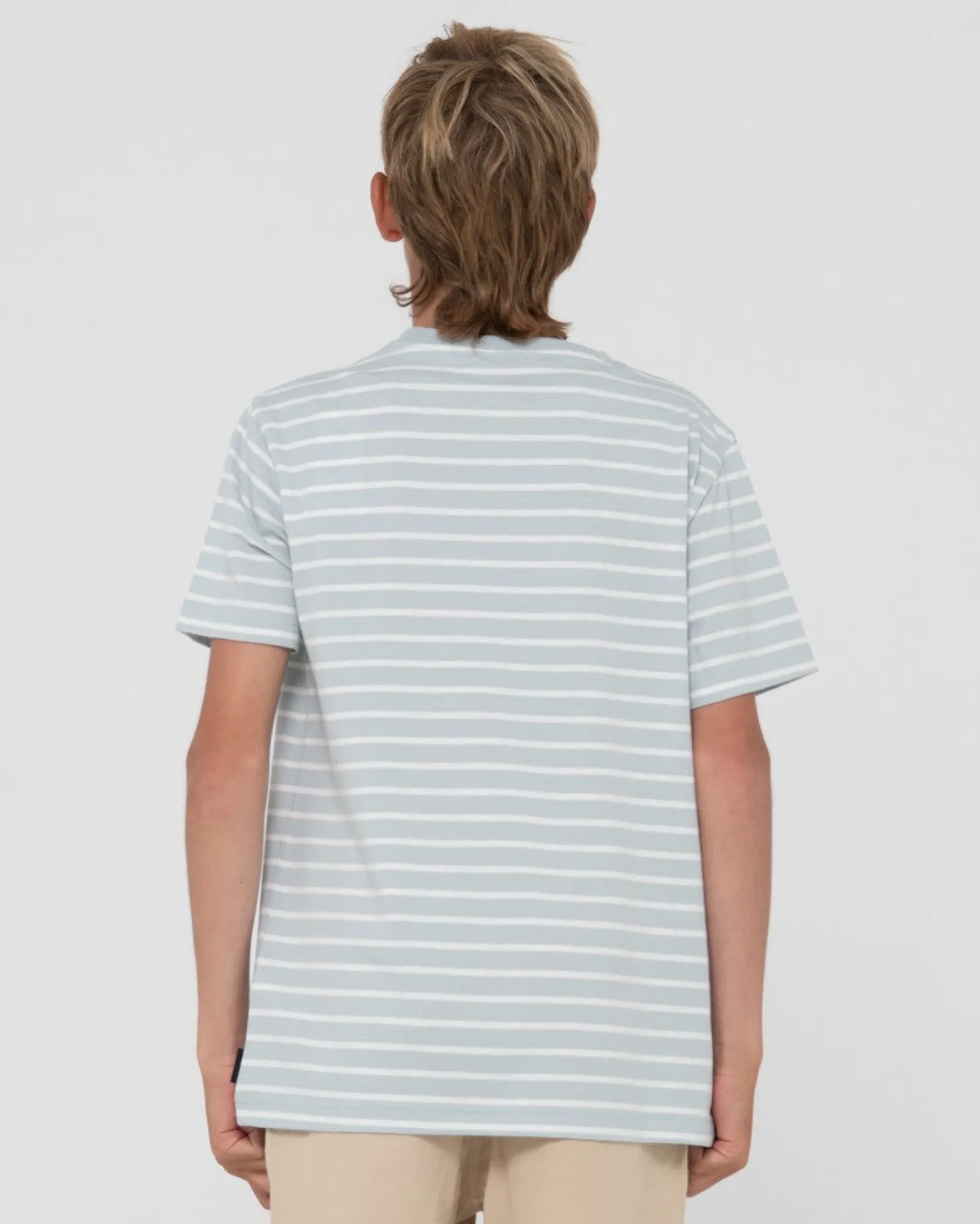 Kids Rusty Changing Lanes Striped Tee Boys