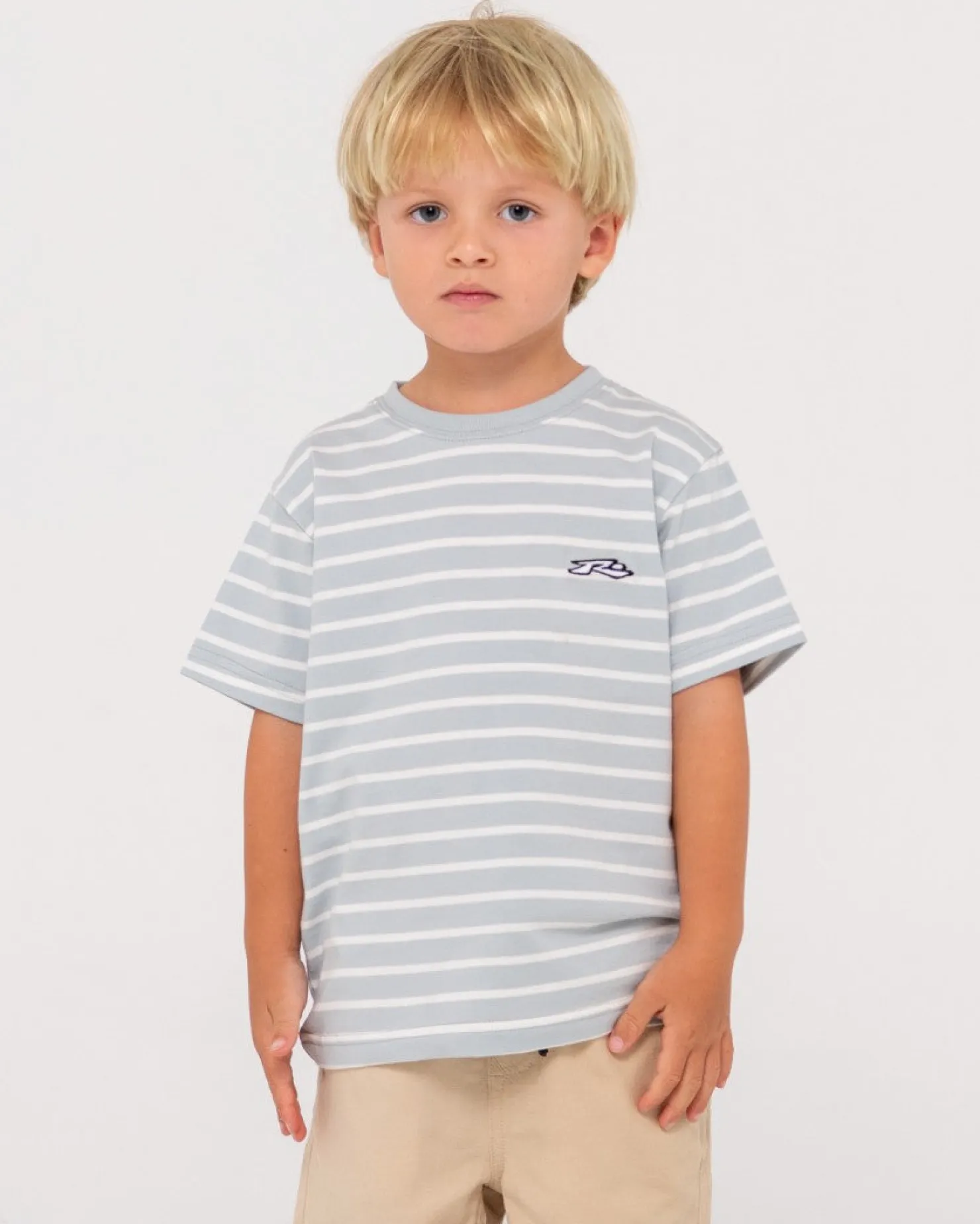 Kids Rusty Changing Lanes Striped Tee Runts