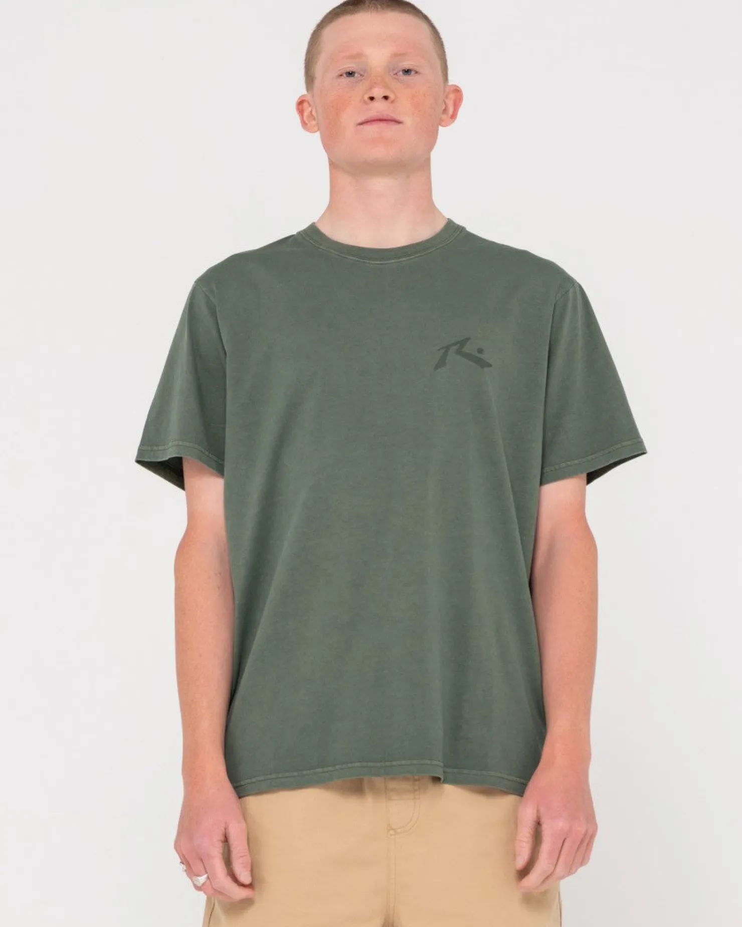 Mens Rusty Comp Wash Short Sleeve Tee