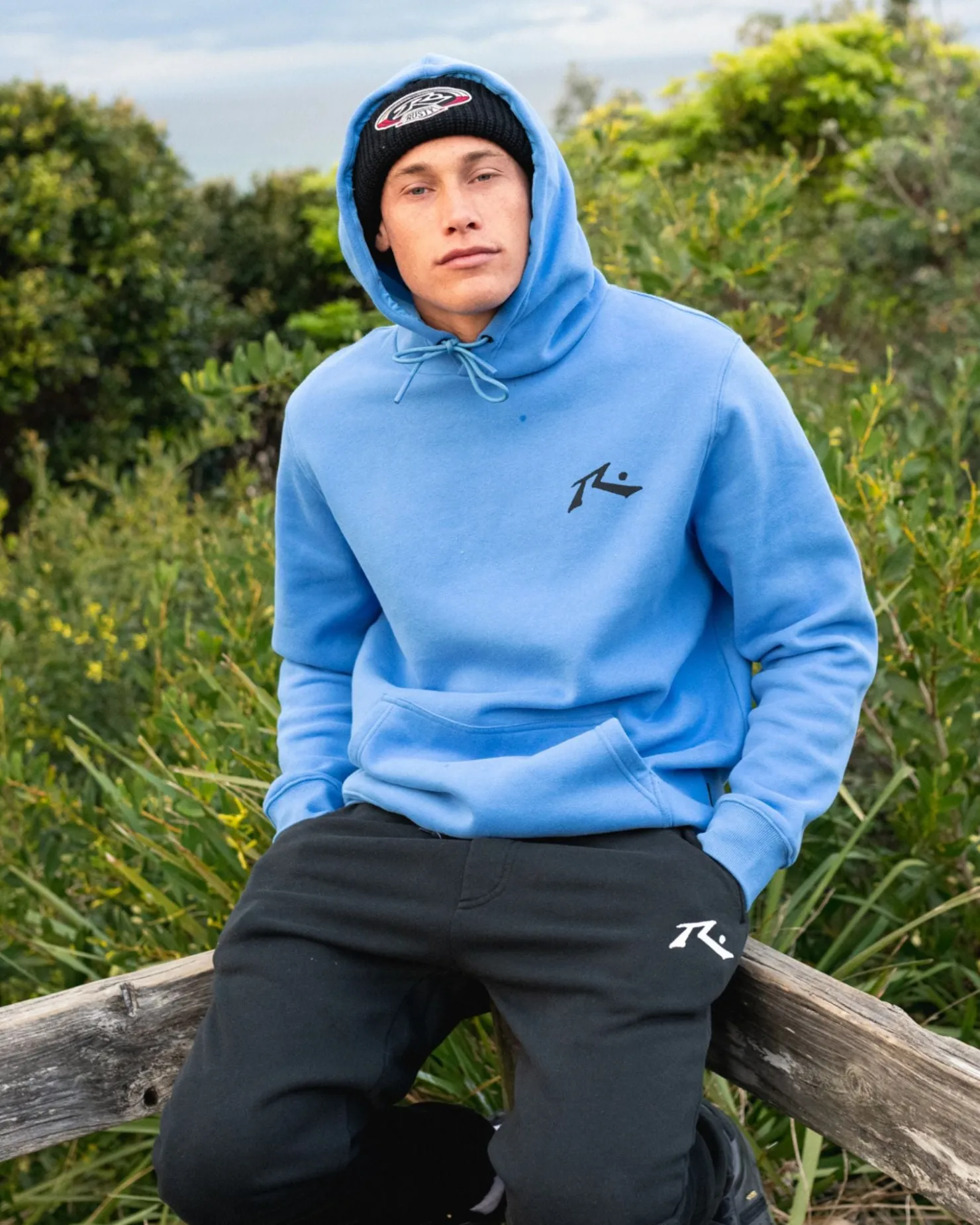 Mens Rusty Competition Hooded Fleece