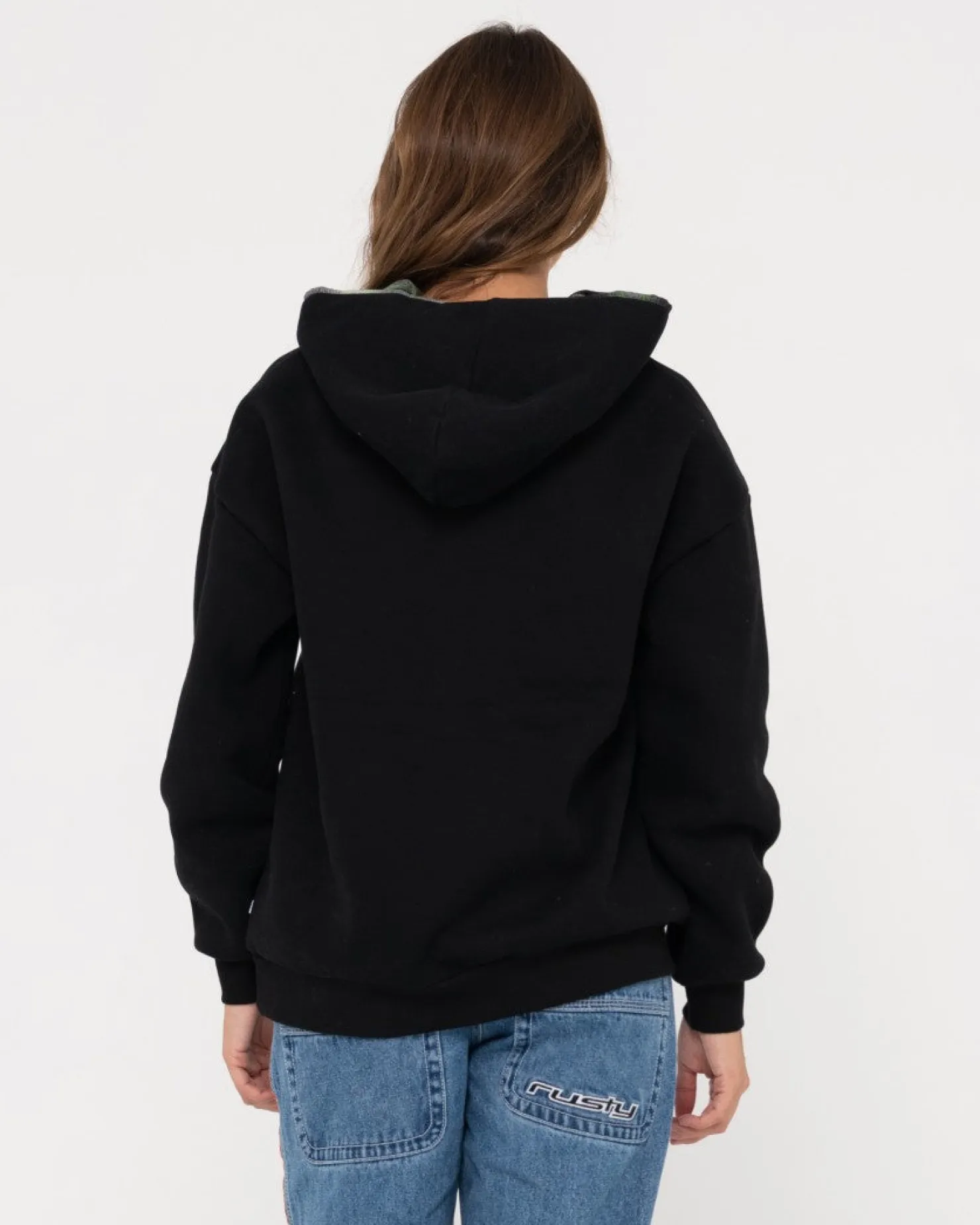 Womens Rusty Country Club Oversized Hooded Fleece