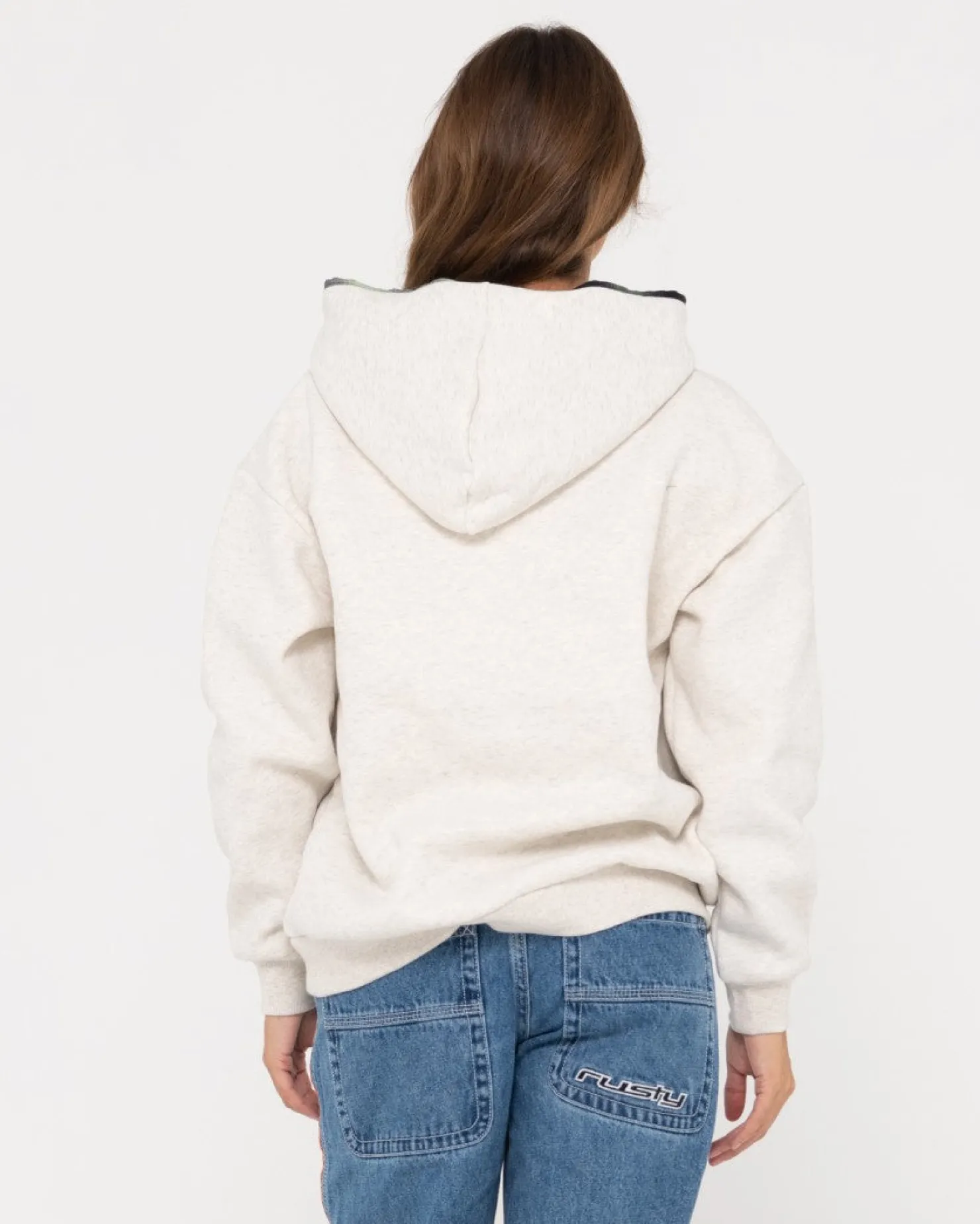 Womens Rusty Country Club Oversized Hooded Fleece