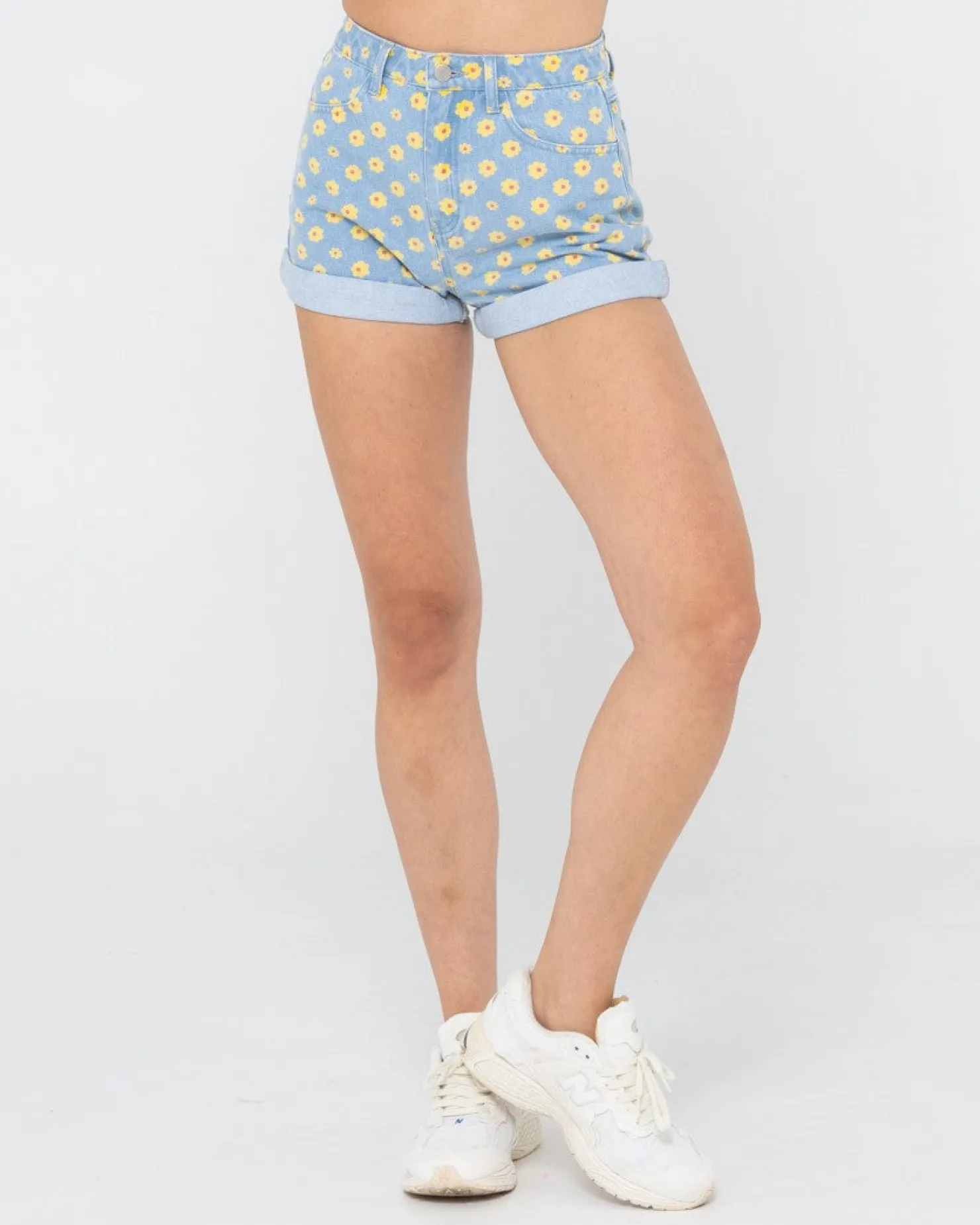 Womens Rusty Daisy High Waisted Denim Short