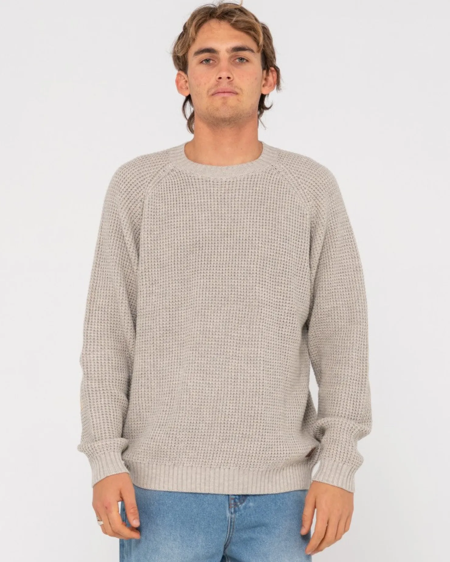 Mens Rusty Disposal Crew Neck Knit