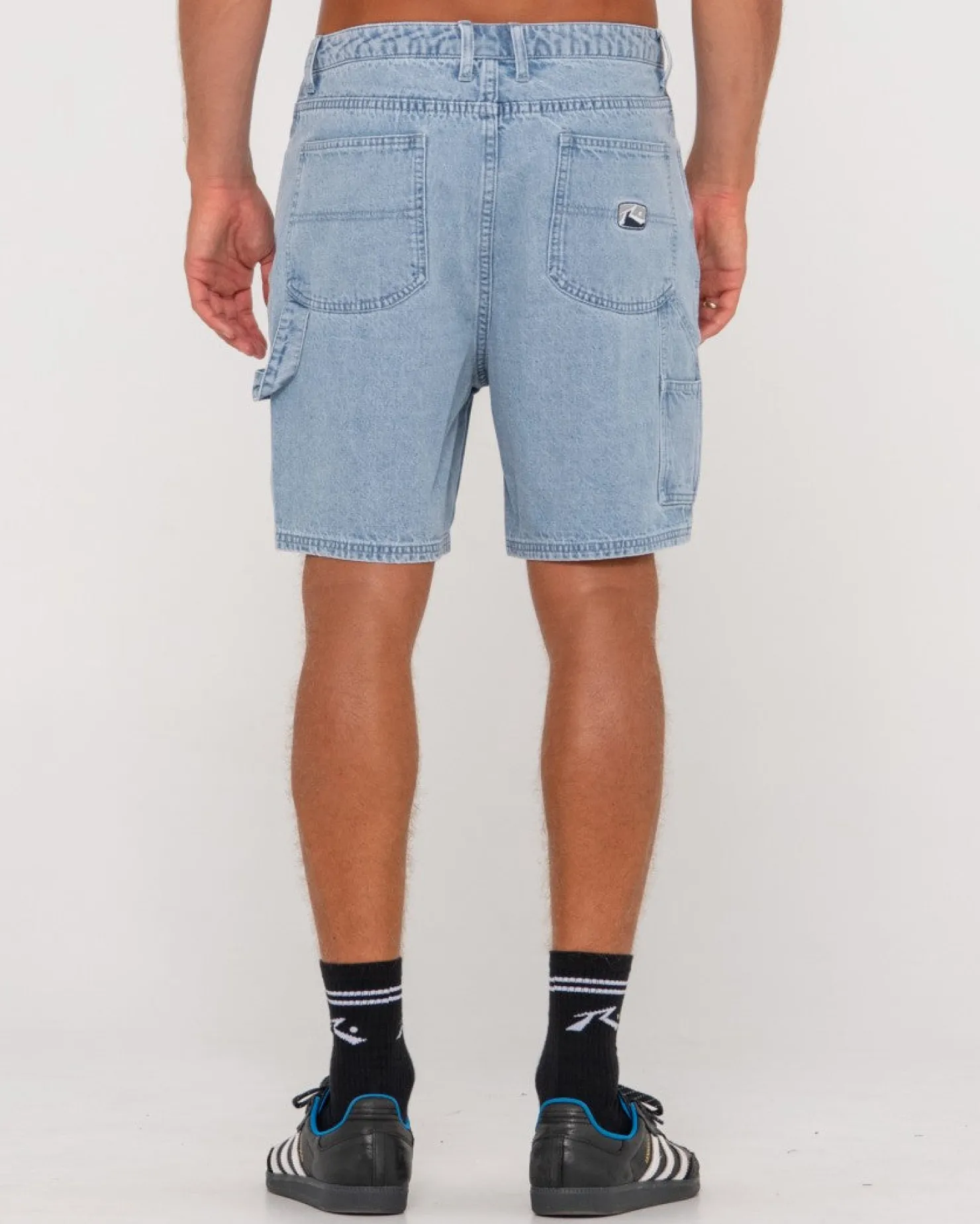 Mens Rusty Dungaree Denim Relaxed Fit Walkshort