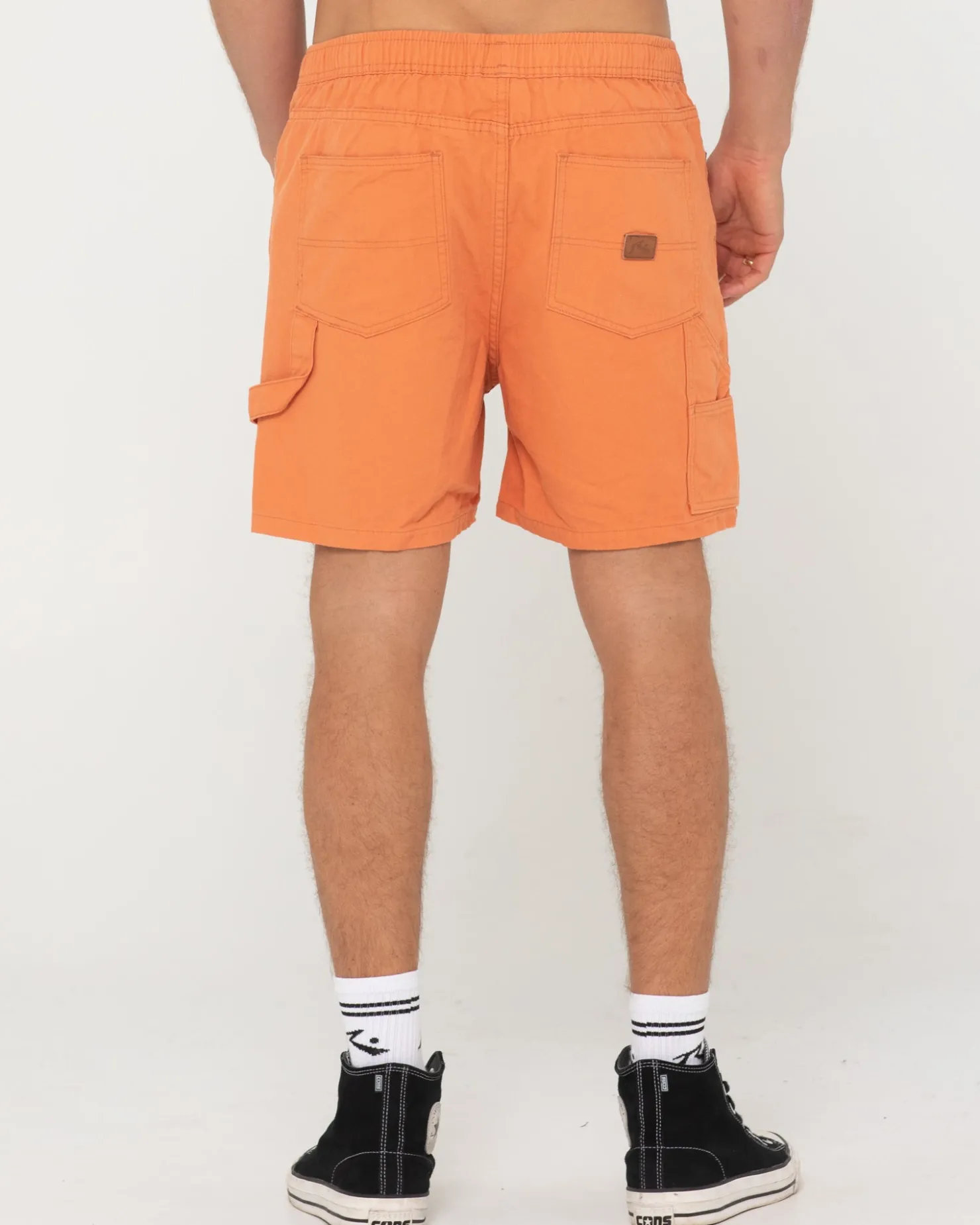 Mens Rusty Dungaree Elastic Short