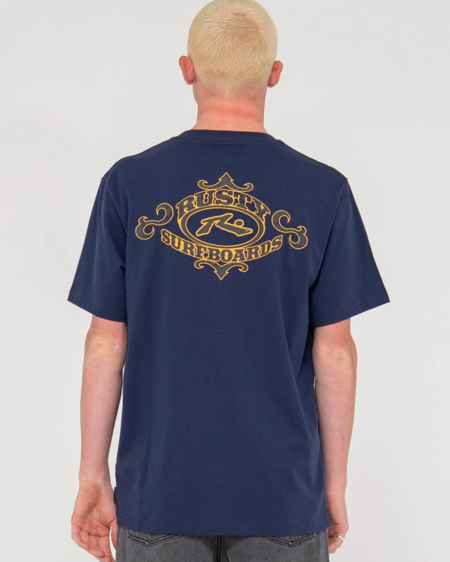 Mens Rusty Filigree Short Sleeve Graphic Tee