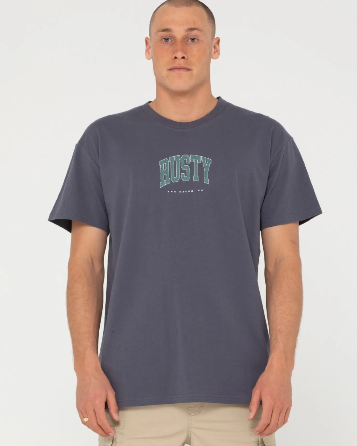 Mens Rusty Half Time Short Sleeve Tee