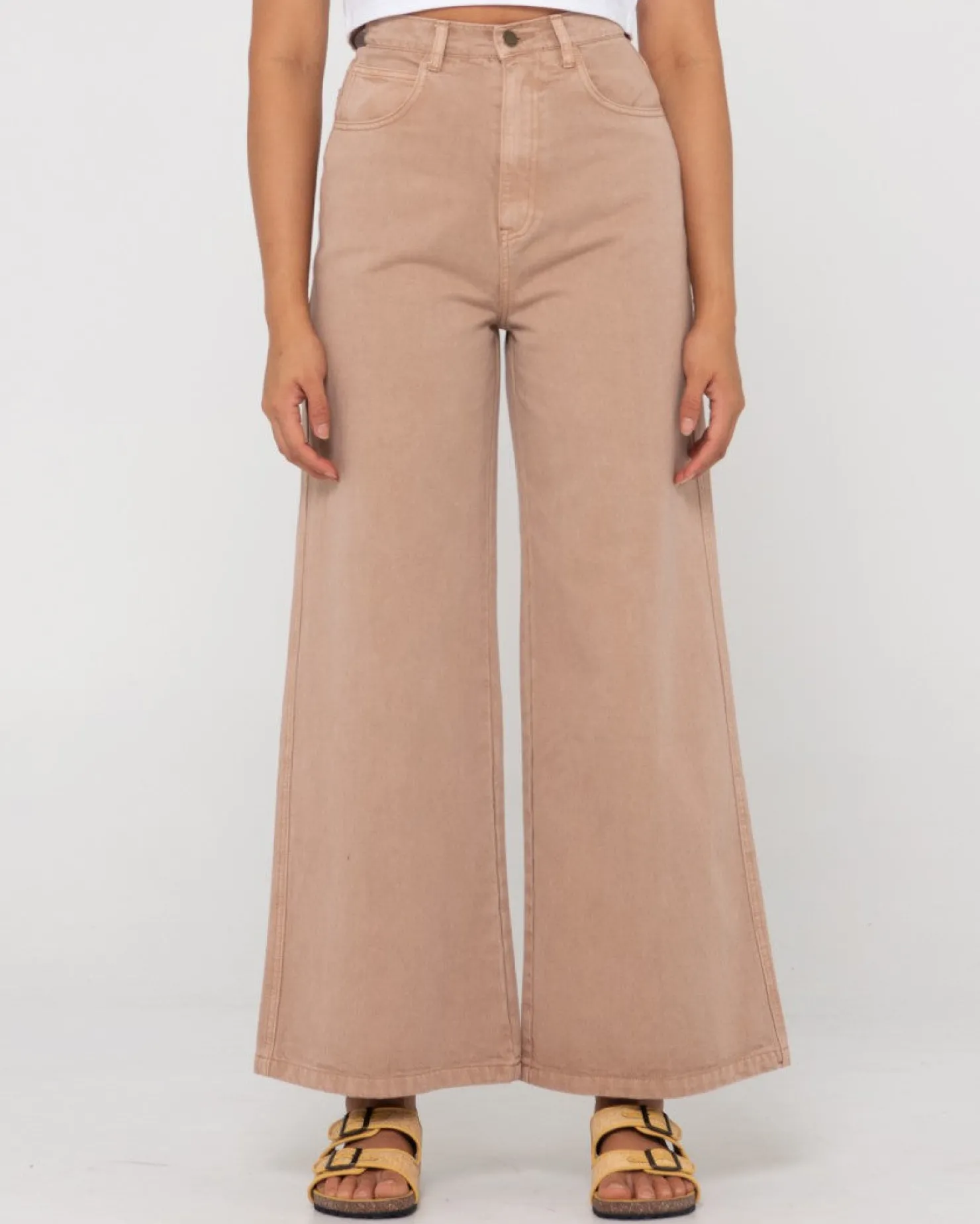 Womens Rusty Hansen High Waisted Wide Leg Pant