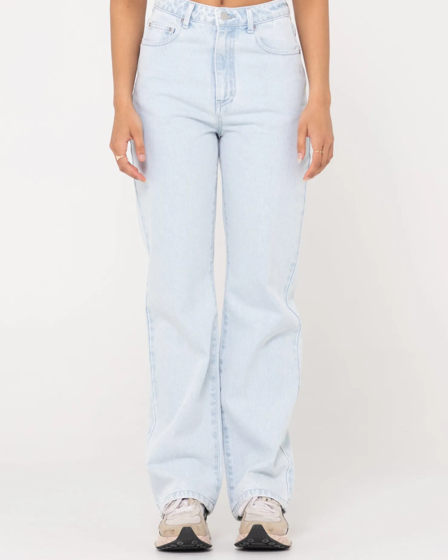 Womens Rusty High Waisted Straight Jean