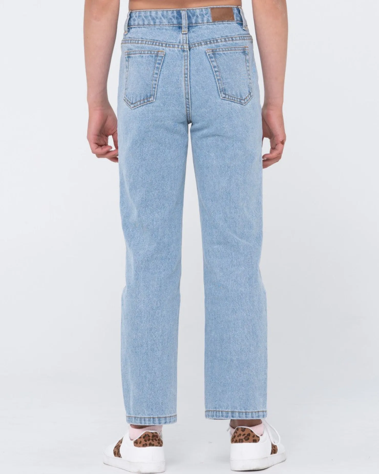 Kids Rusty High Wide Straight Leg Jean Girls