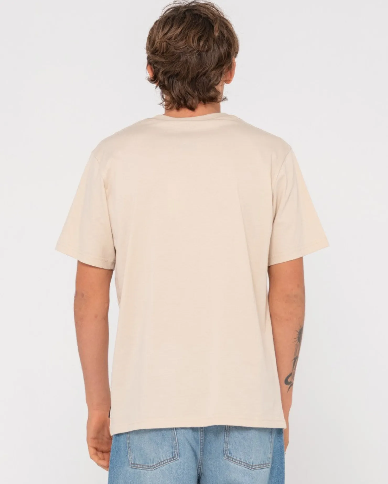 Mens Rusty Ho-Stack Embroidered Short Sleeve Tee