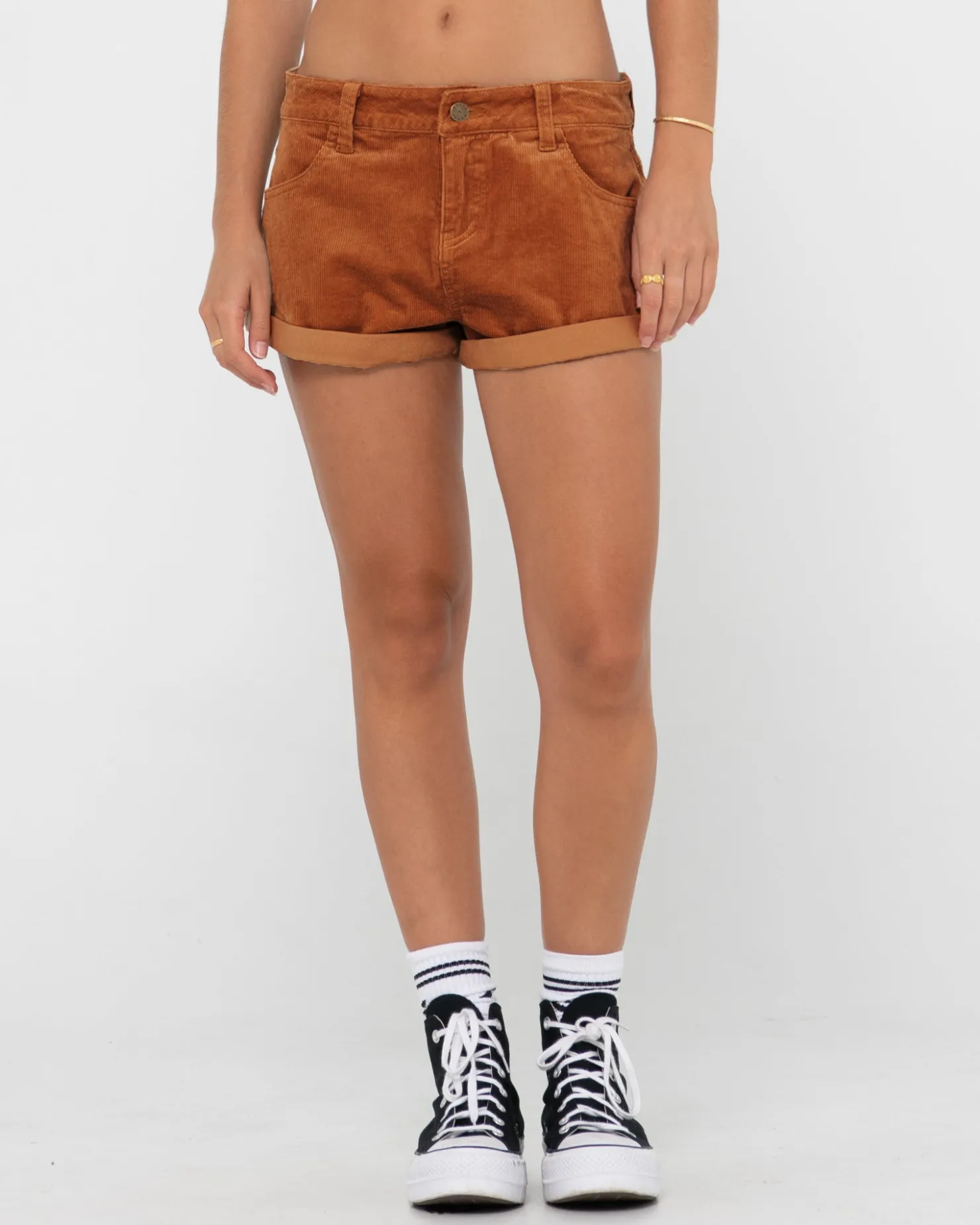 Womens Rusty Its No Secret Low Rise Cord Short