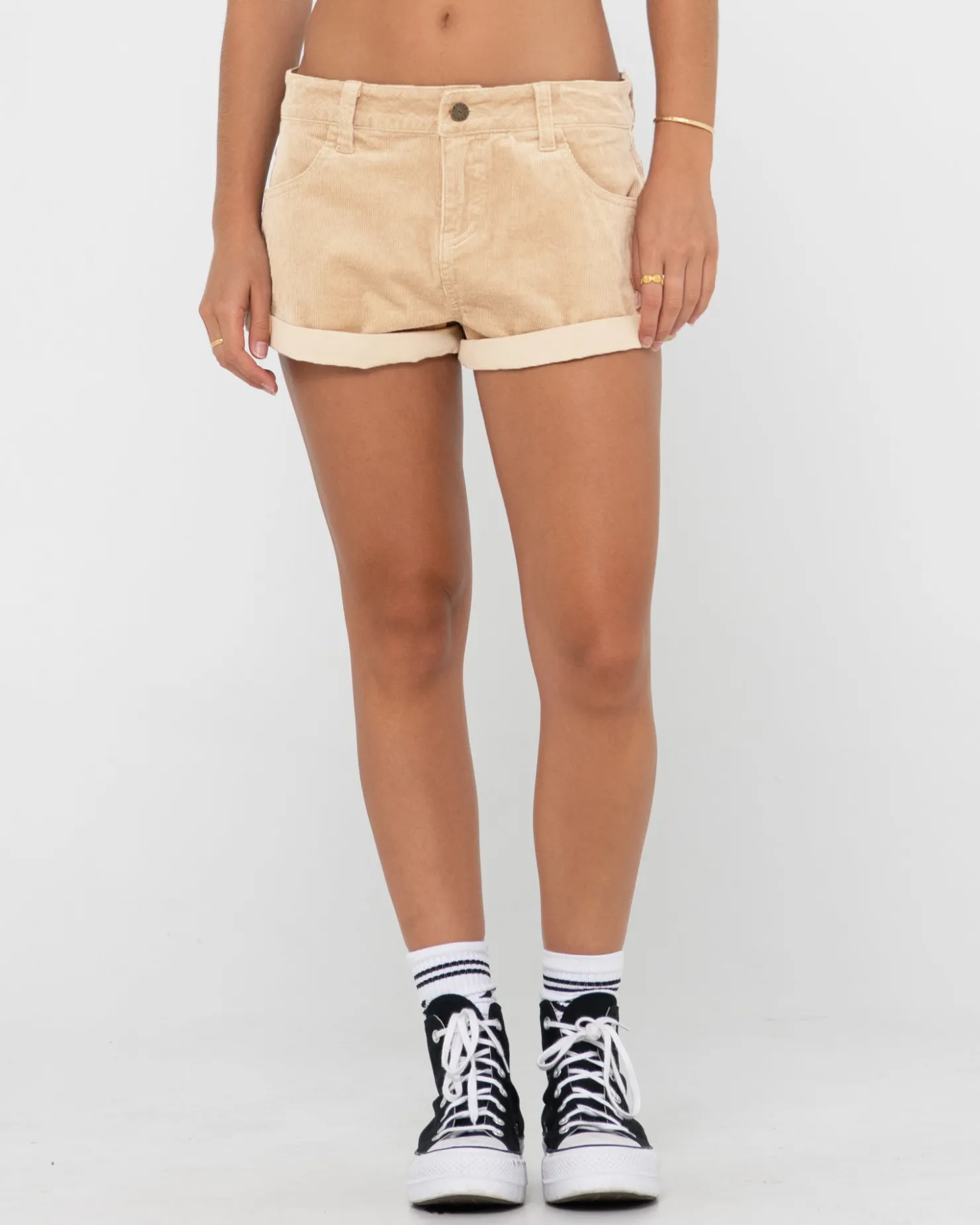 Womens Rusty Its No Secret Low Rise Cord Short