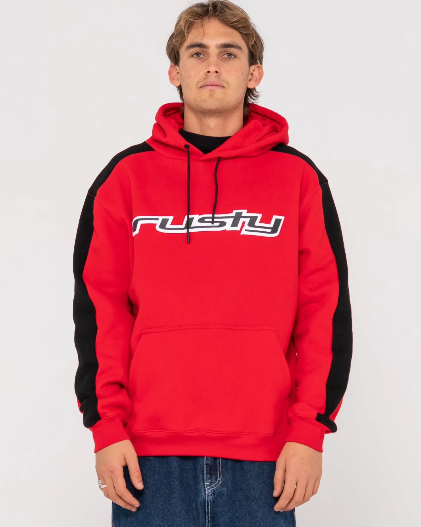 Mens Rusty 2K Sing Graphic Hooded Super Fleece