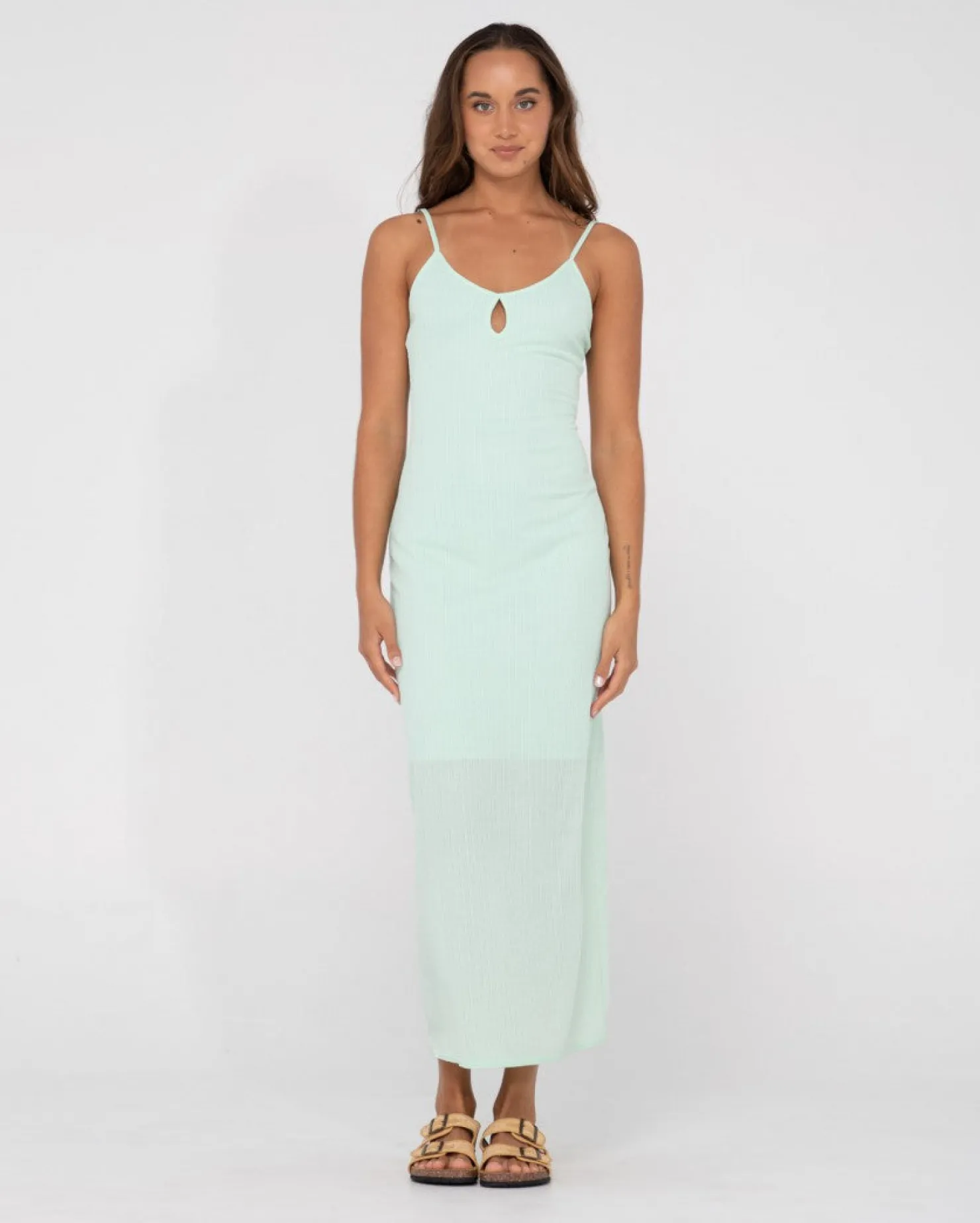 Womens Rusty Lucy Cut Out Midi Slip Dress