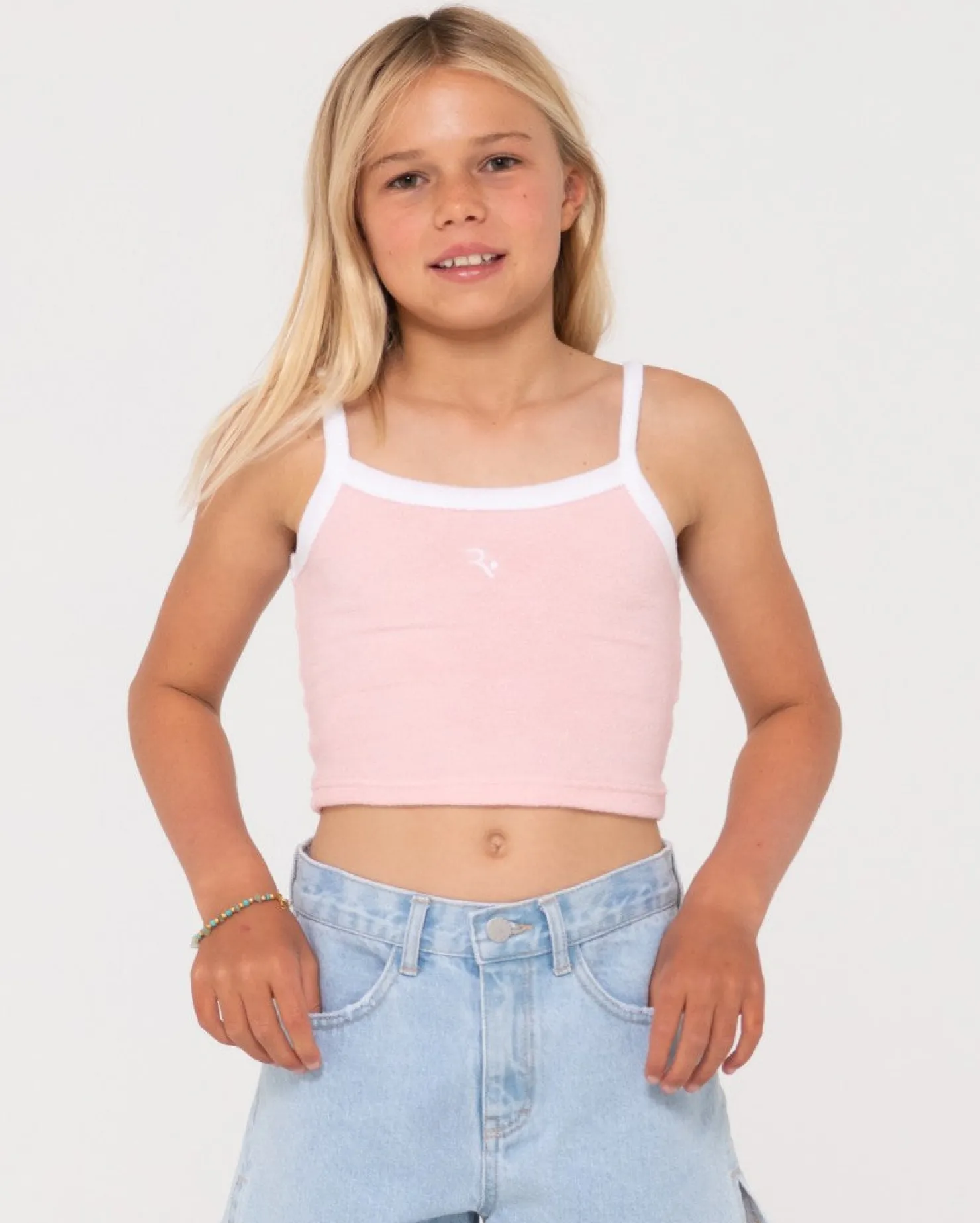 Kids Rusty Mala Terry Towelling Tank Top Girls