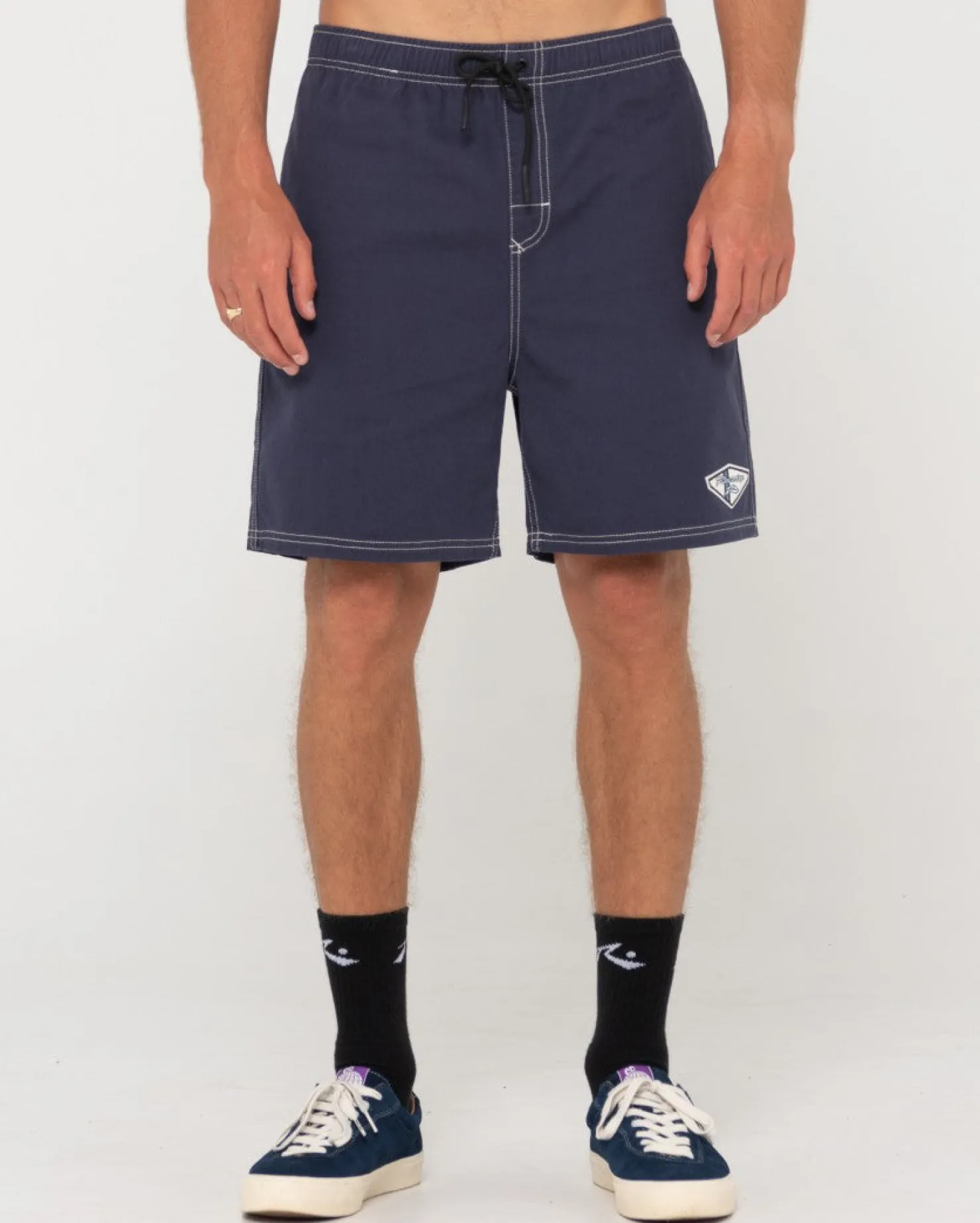 Mens Rusty Manila Folder Heritage Elastic Short