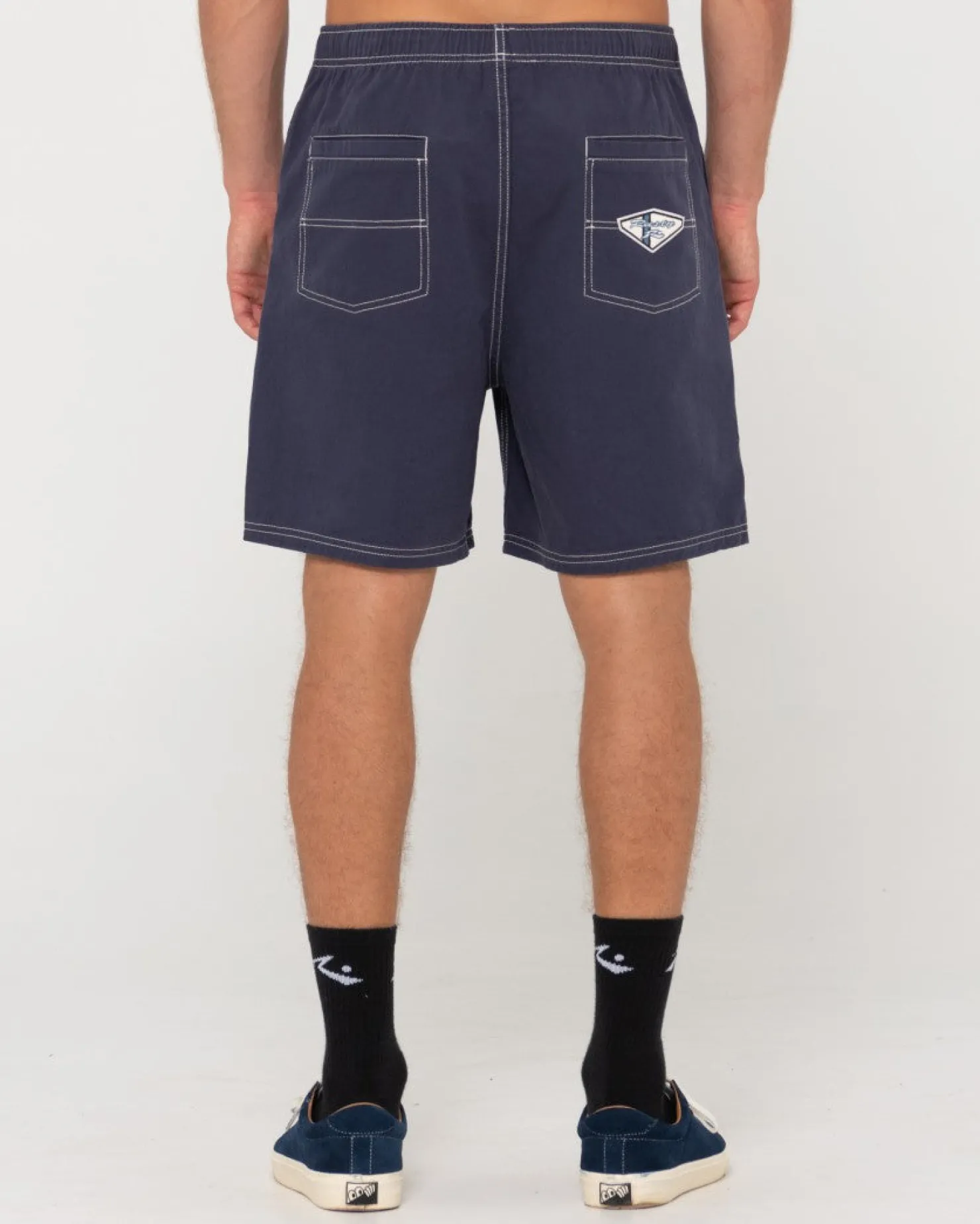 Mens Rusty Manila Folder Heritage Elastic Short