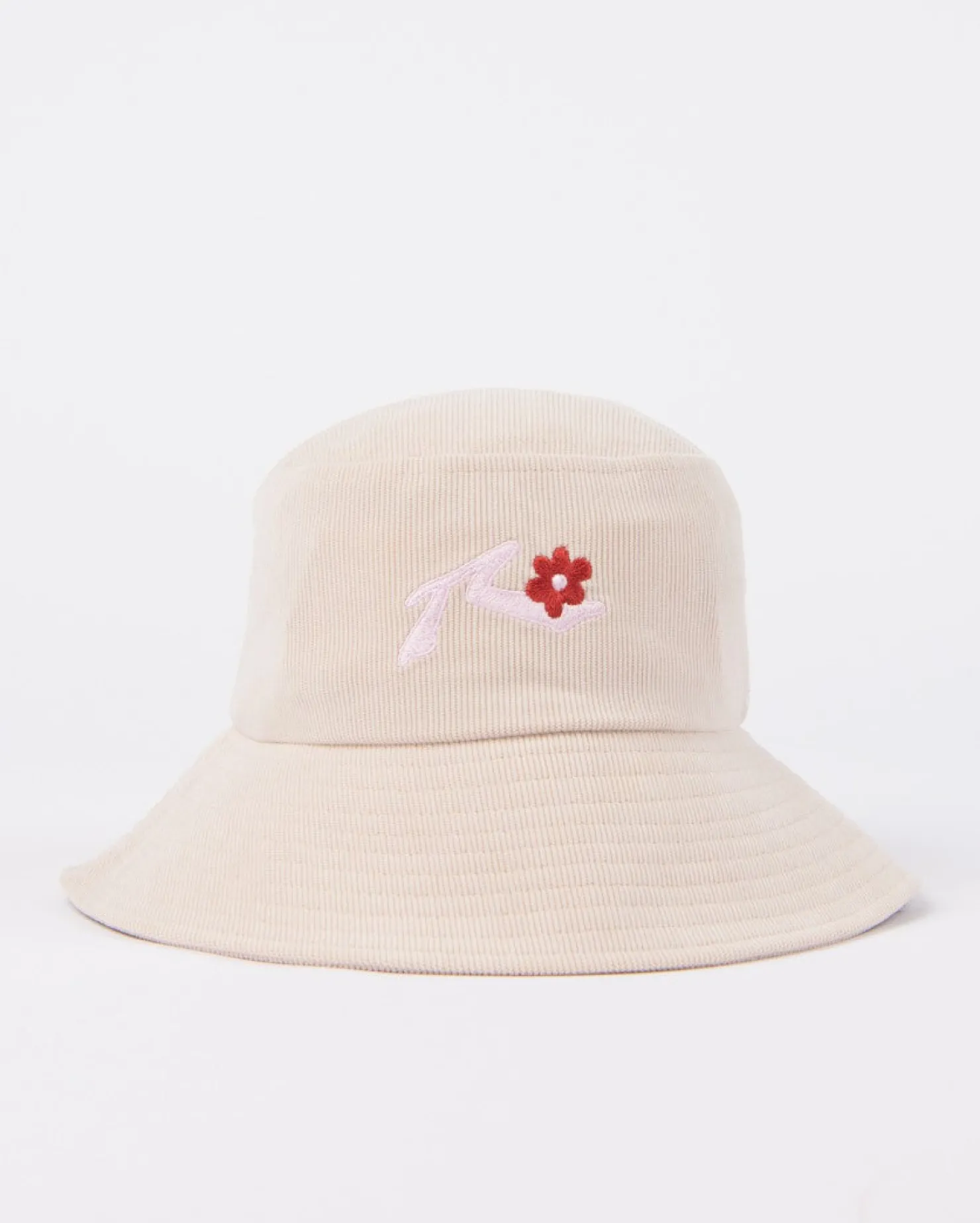 Womens Rusty Meadow Cord Embroidered Bucket Hat