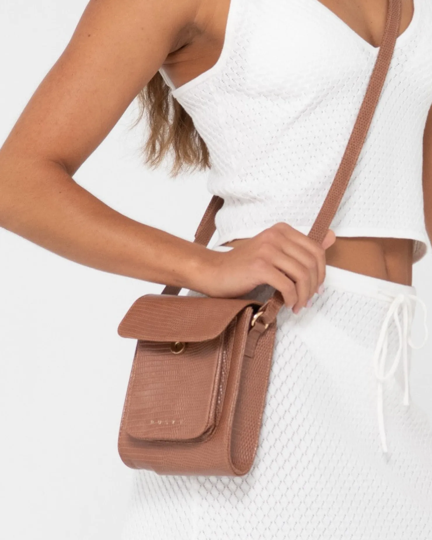 Womens Rusty Mila Over The Shoulder Textured Sidebag