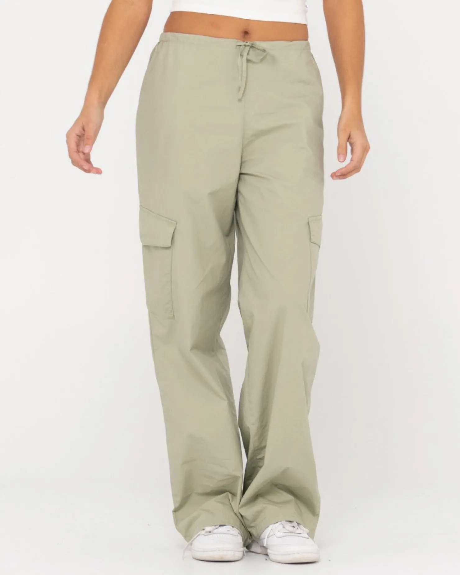 Womens Rusty Milly Low Rise Baggy Fit Cargo Pant