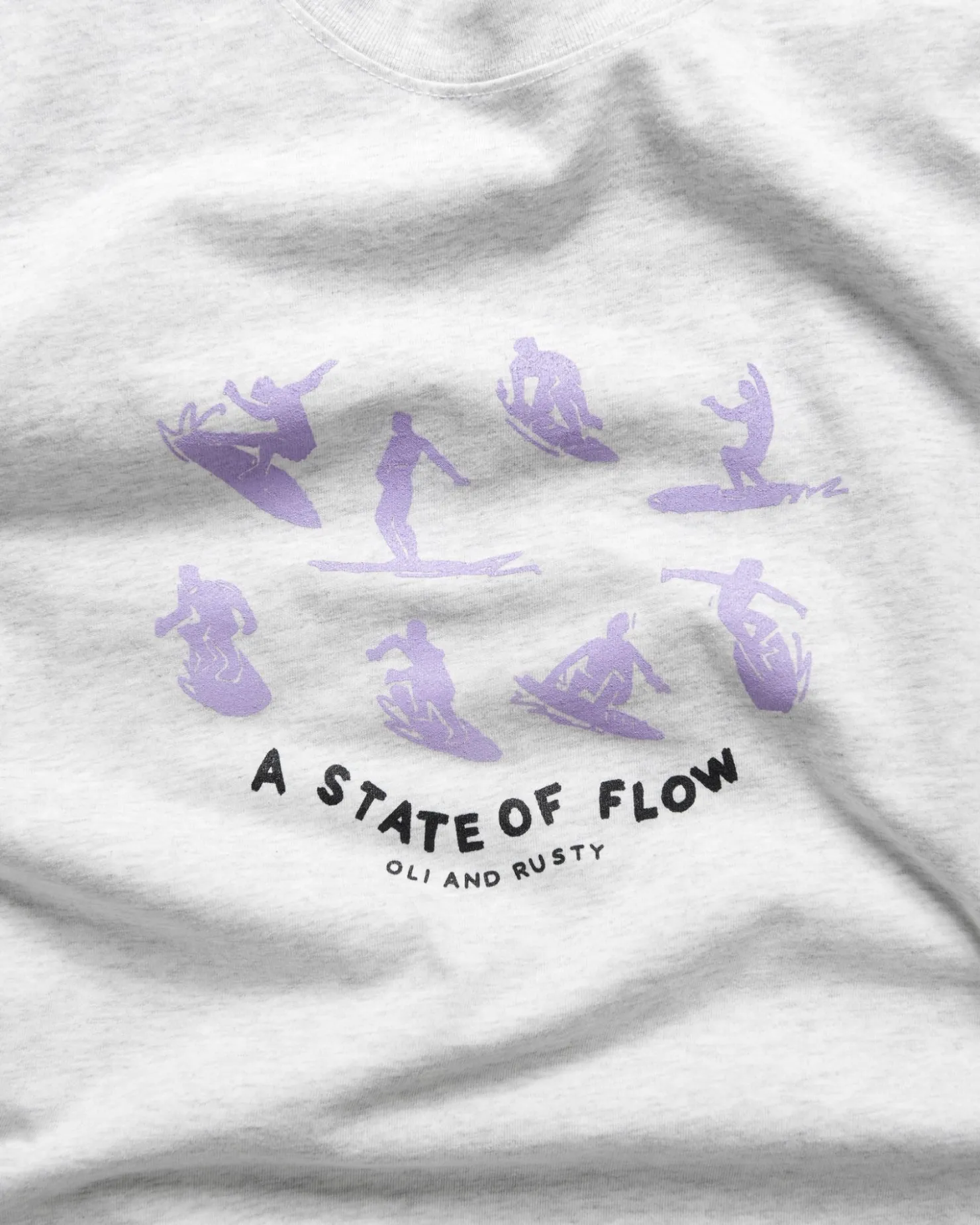 Womens Rusty Oli X State Of Flow Tee