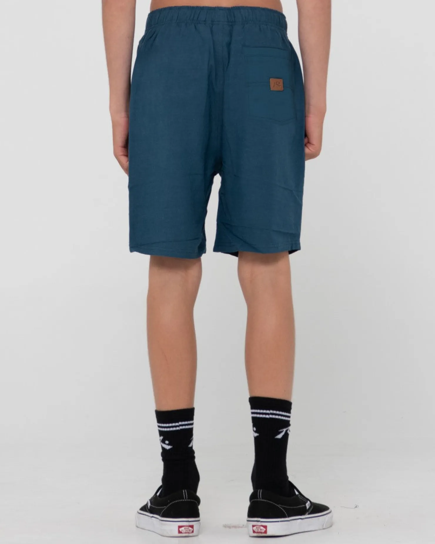 Kids Rusty Overtone Linen Elastic Short Boys