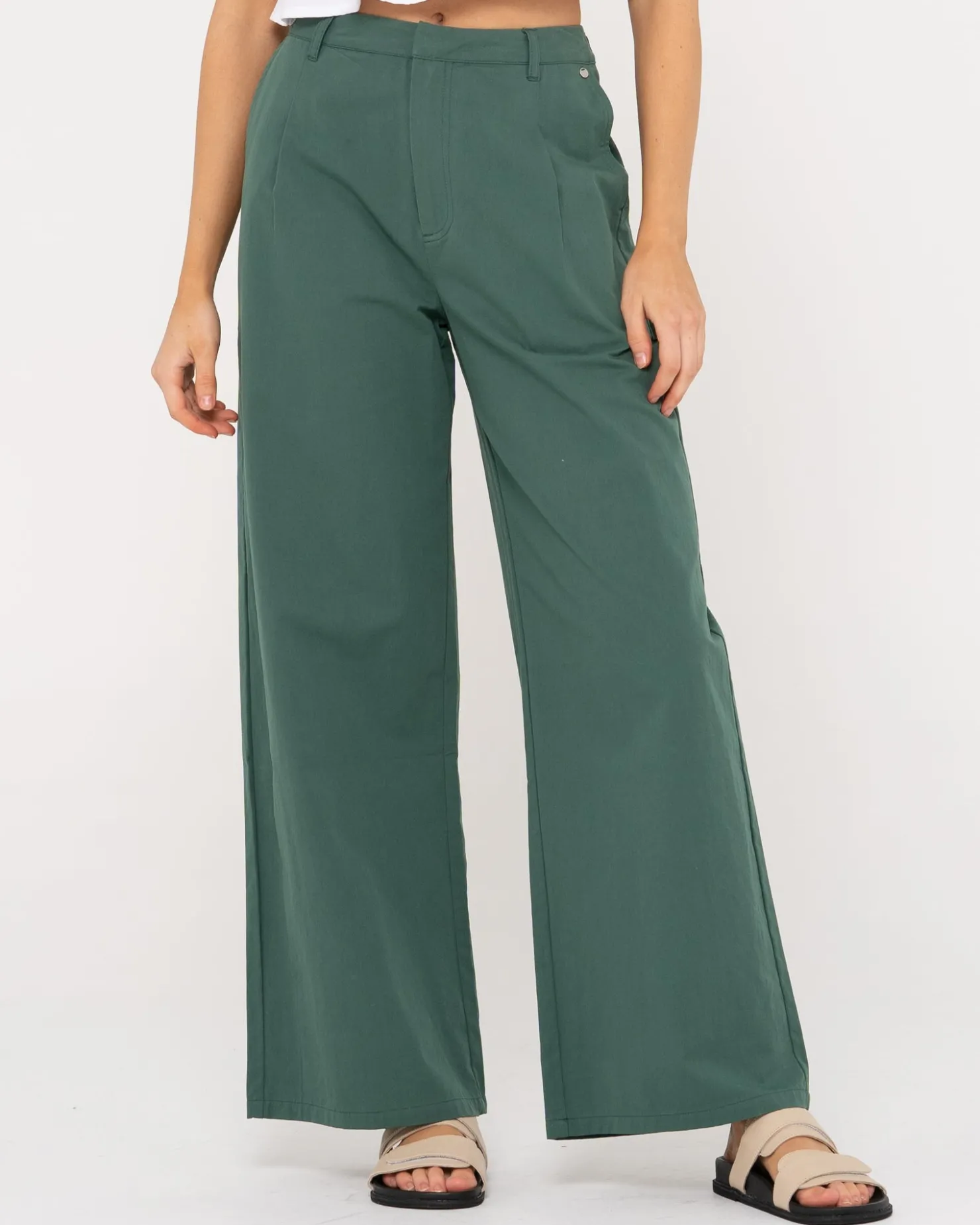 Womens Rusty Popsicle High Waisted Relaxed Fit Pant