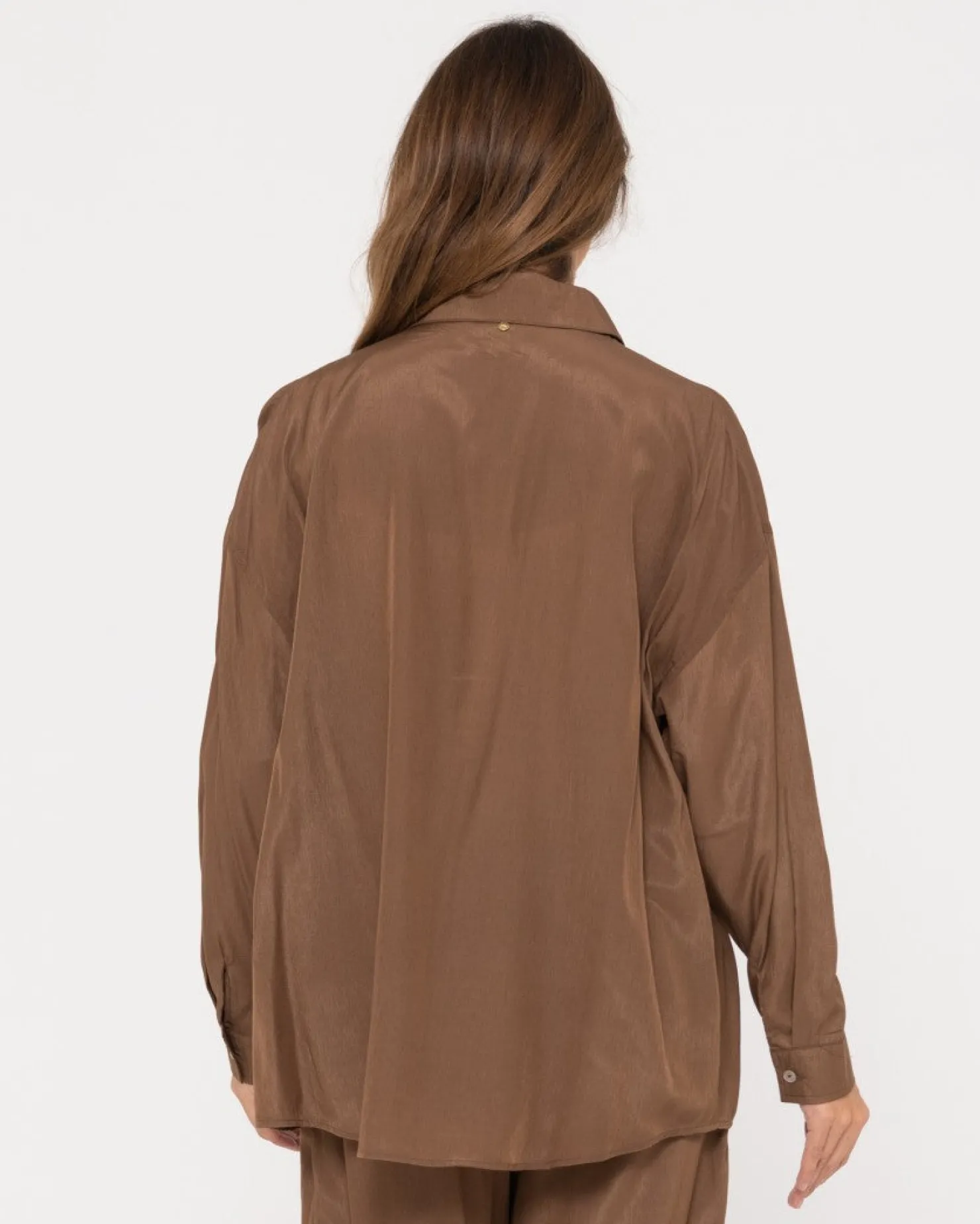 Womens Rusty Porter Oversized Long Sleeve Shirt