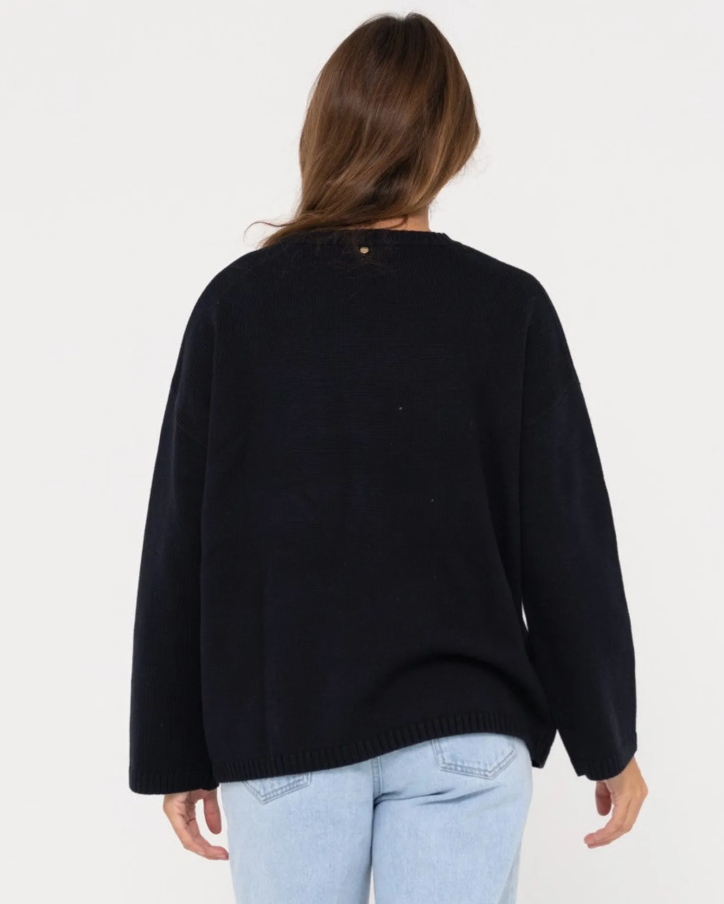 Womens Rusty Rider Relaxed Crew Neck Knit