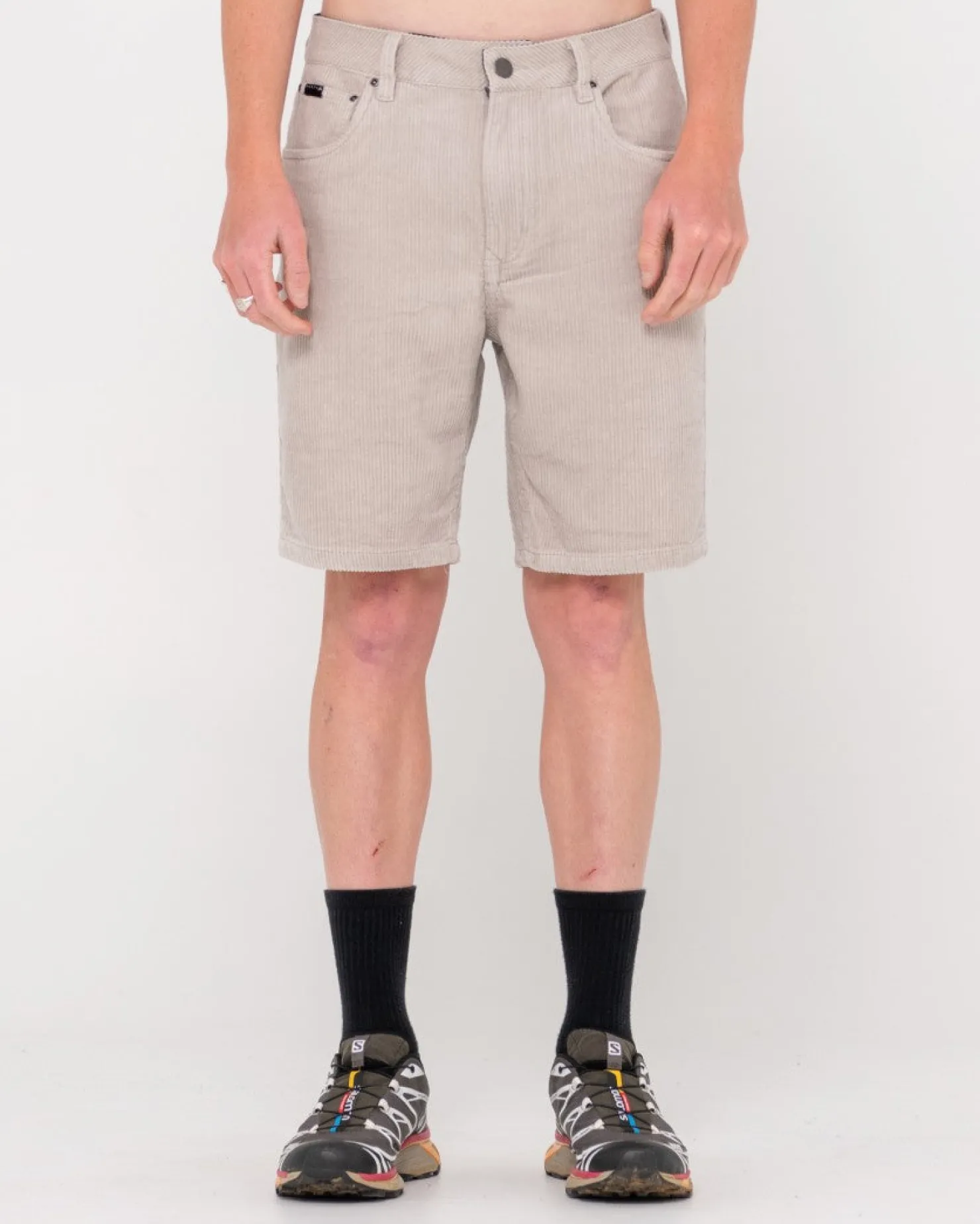 Mens Rusty Rifts 5 Pocket Vintage Wash Cord Short