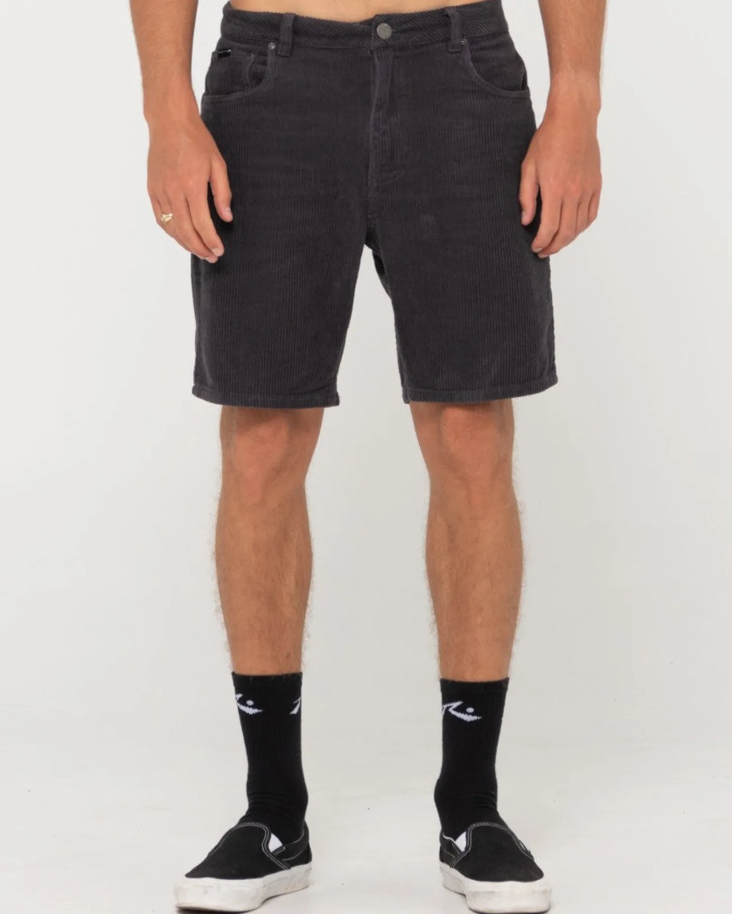 Mens Rusty Rifts 5 Pocket Vintage Wash Cord Short