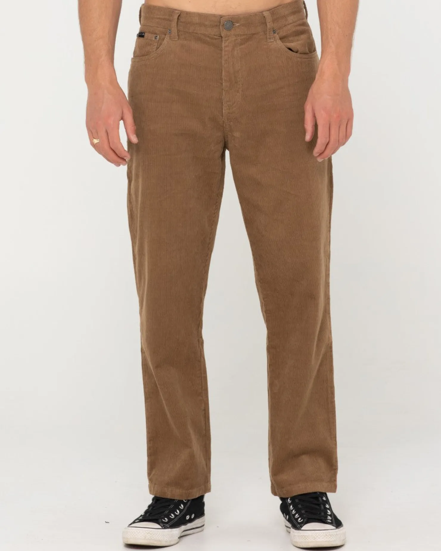 Mens Rusty Rifts 14 Wale 5 Pocket Straight Fit Cord Pant