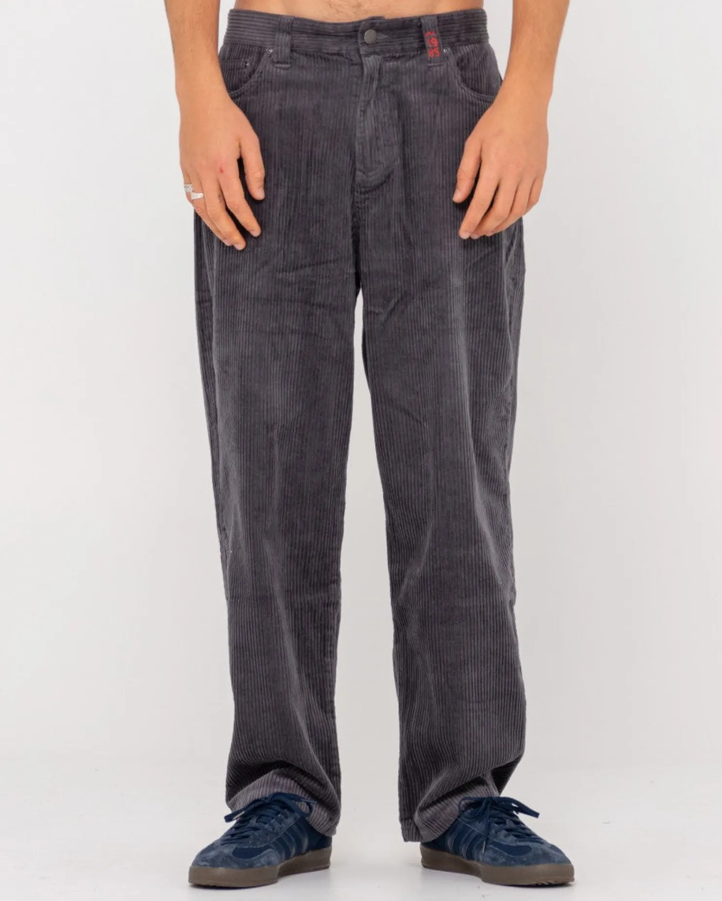 Mens Rusty Rifts Chunky 5 Pocket Loose Fit Cord Pant