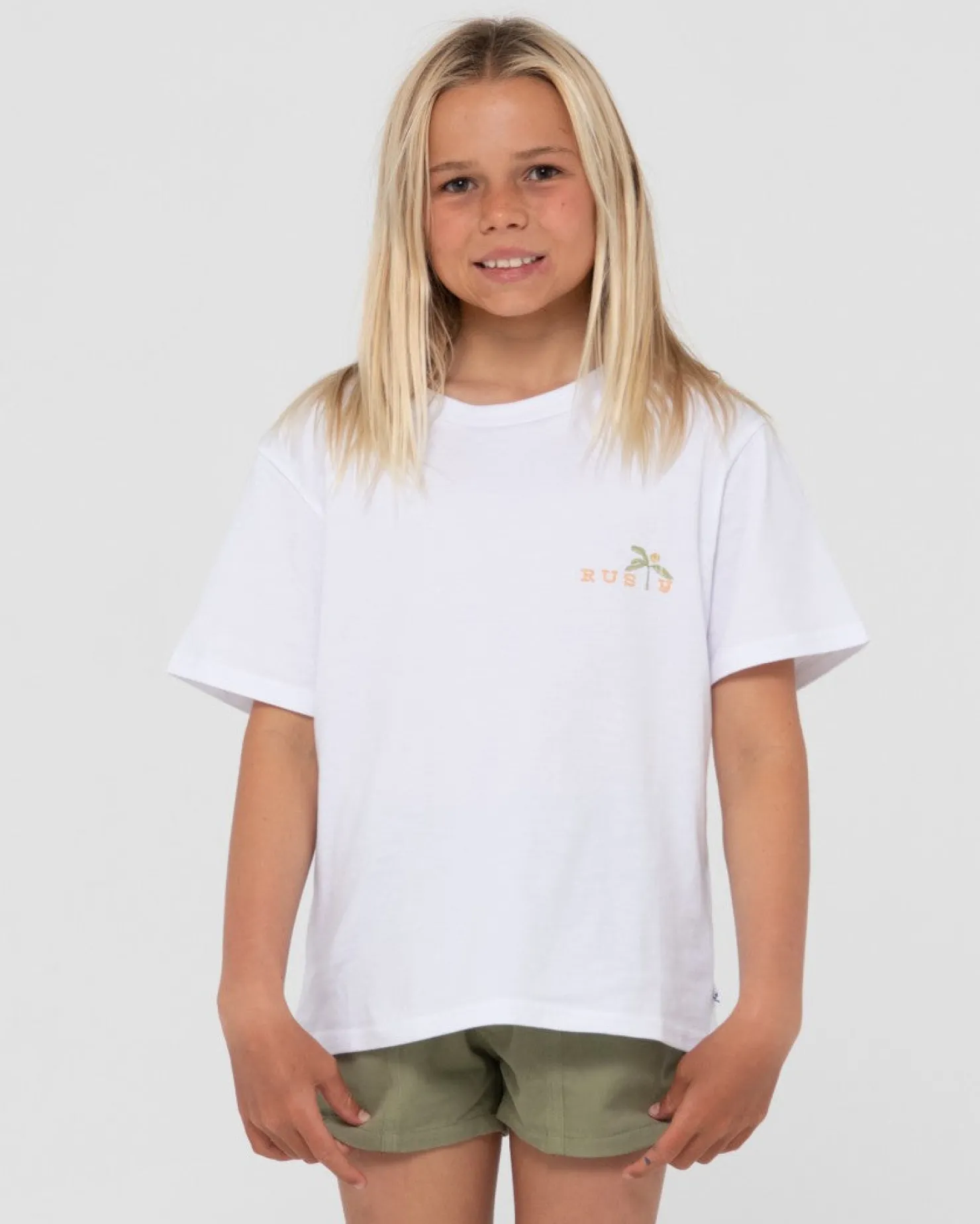 Kids Rusty Everyday Graphic Oversize Tee Girls