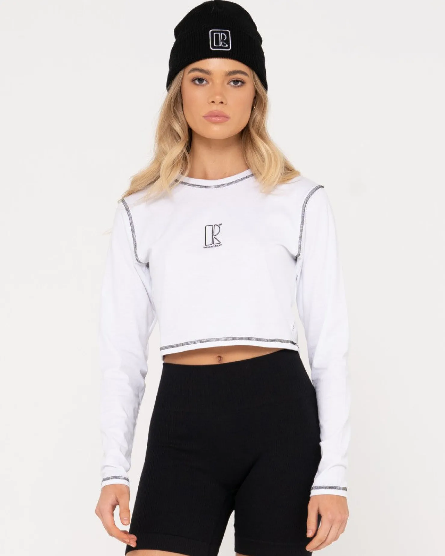 Womens Rusty Fortitude Organic Cotton Long Sleeve Baby Tee