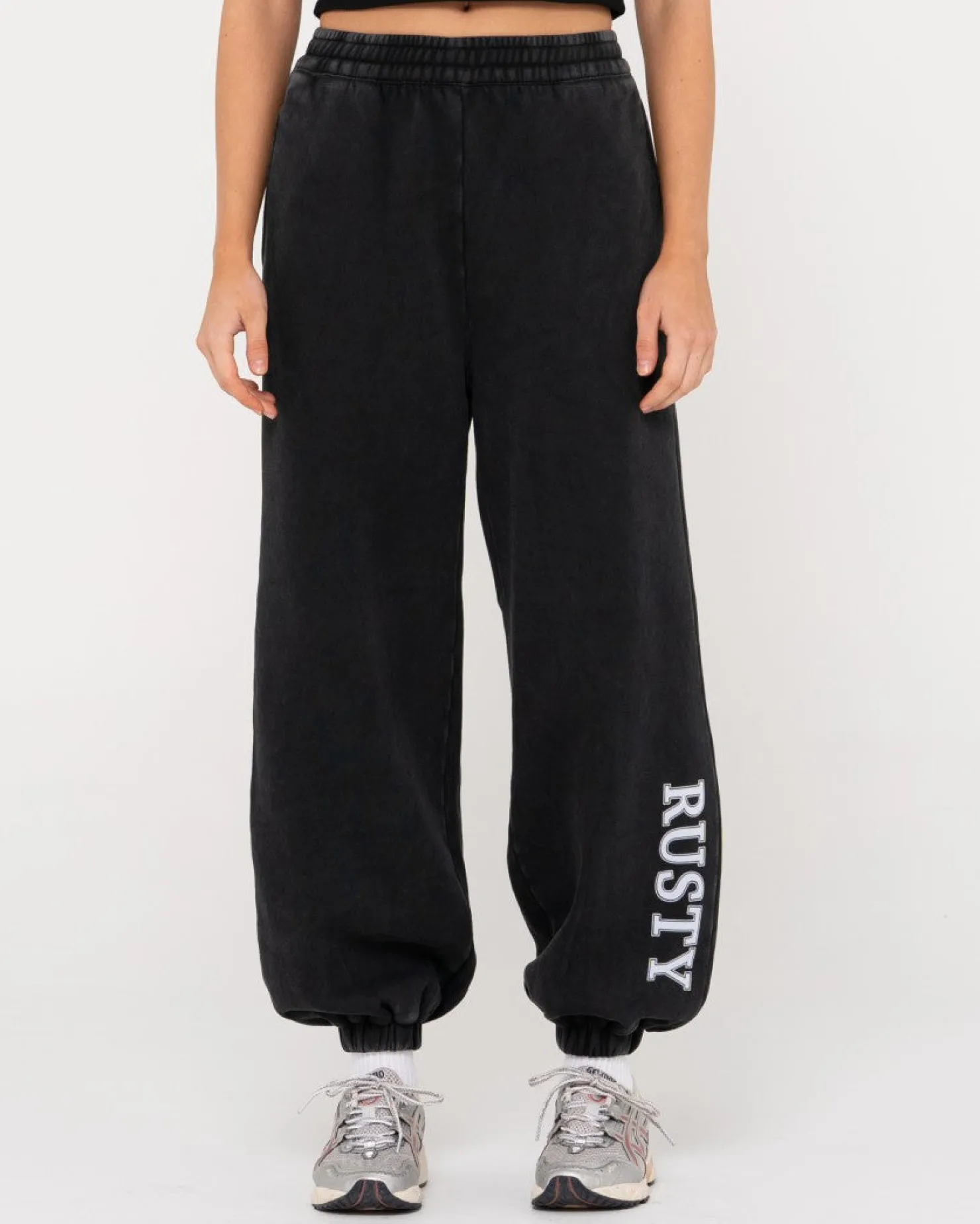 Womens Rusty High Waisted Oversize Trackpant