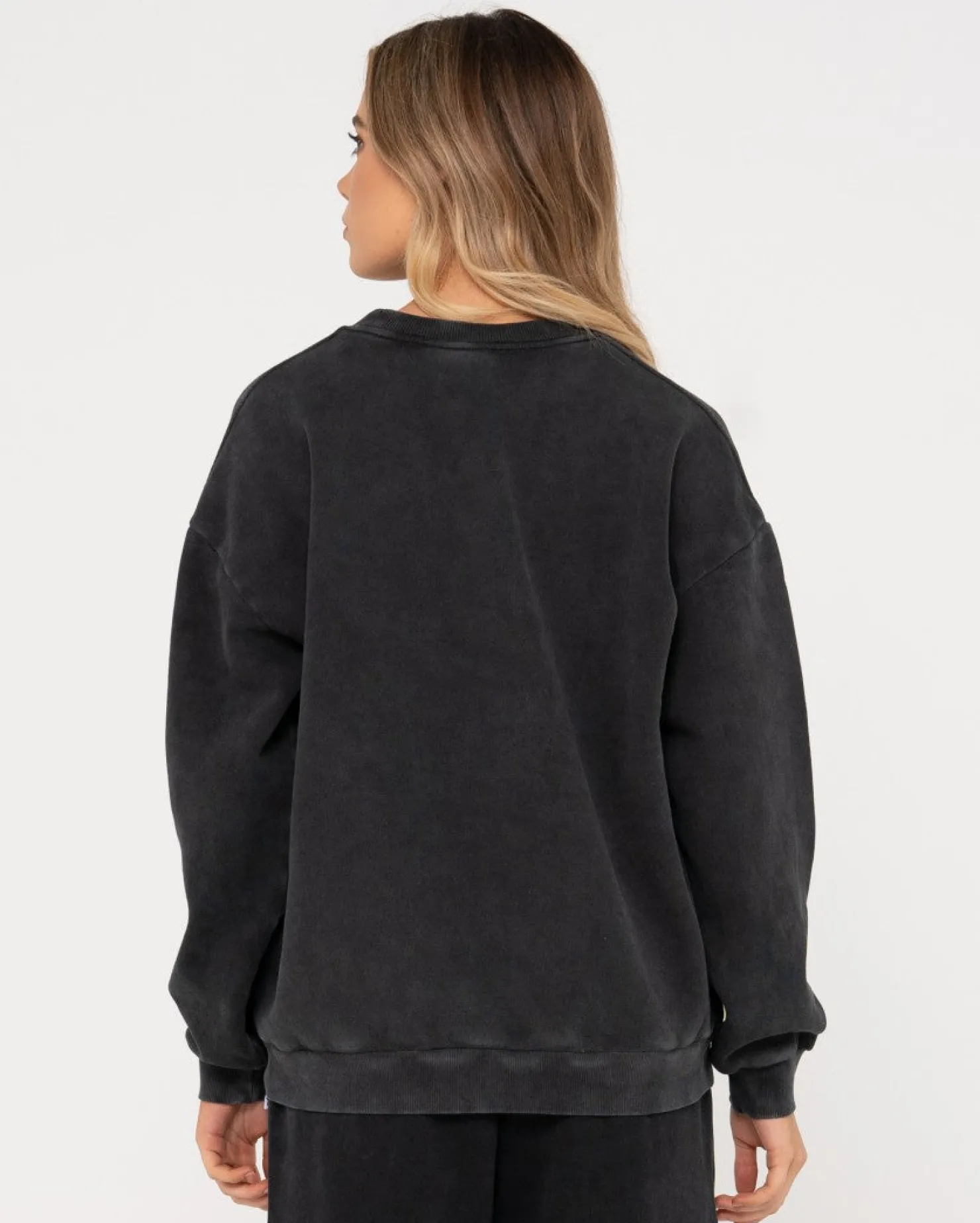 Womens Rusty Oversize Crew Fleece