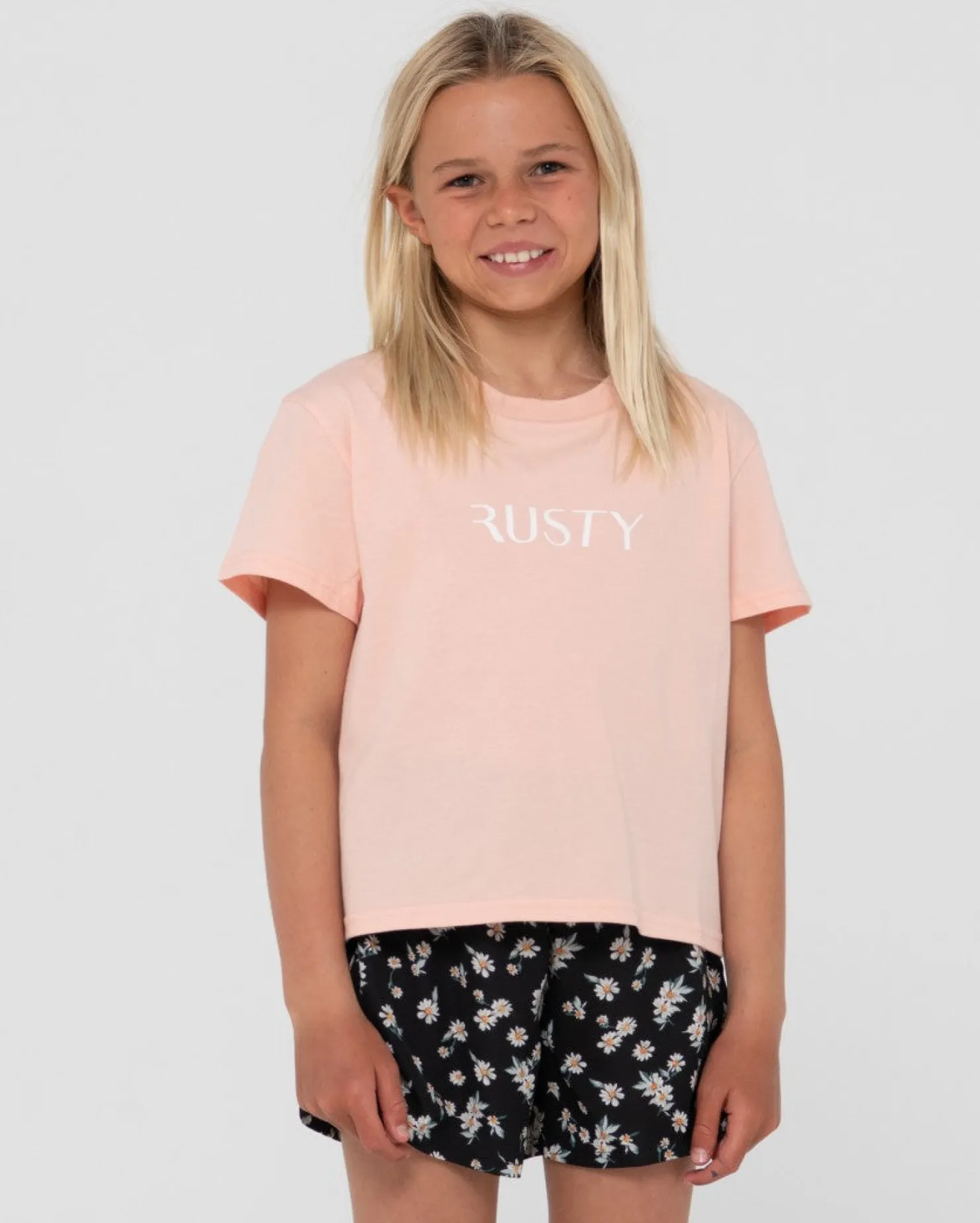 Kids Rusty Signature Graphic Relaxed Tee Girls